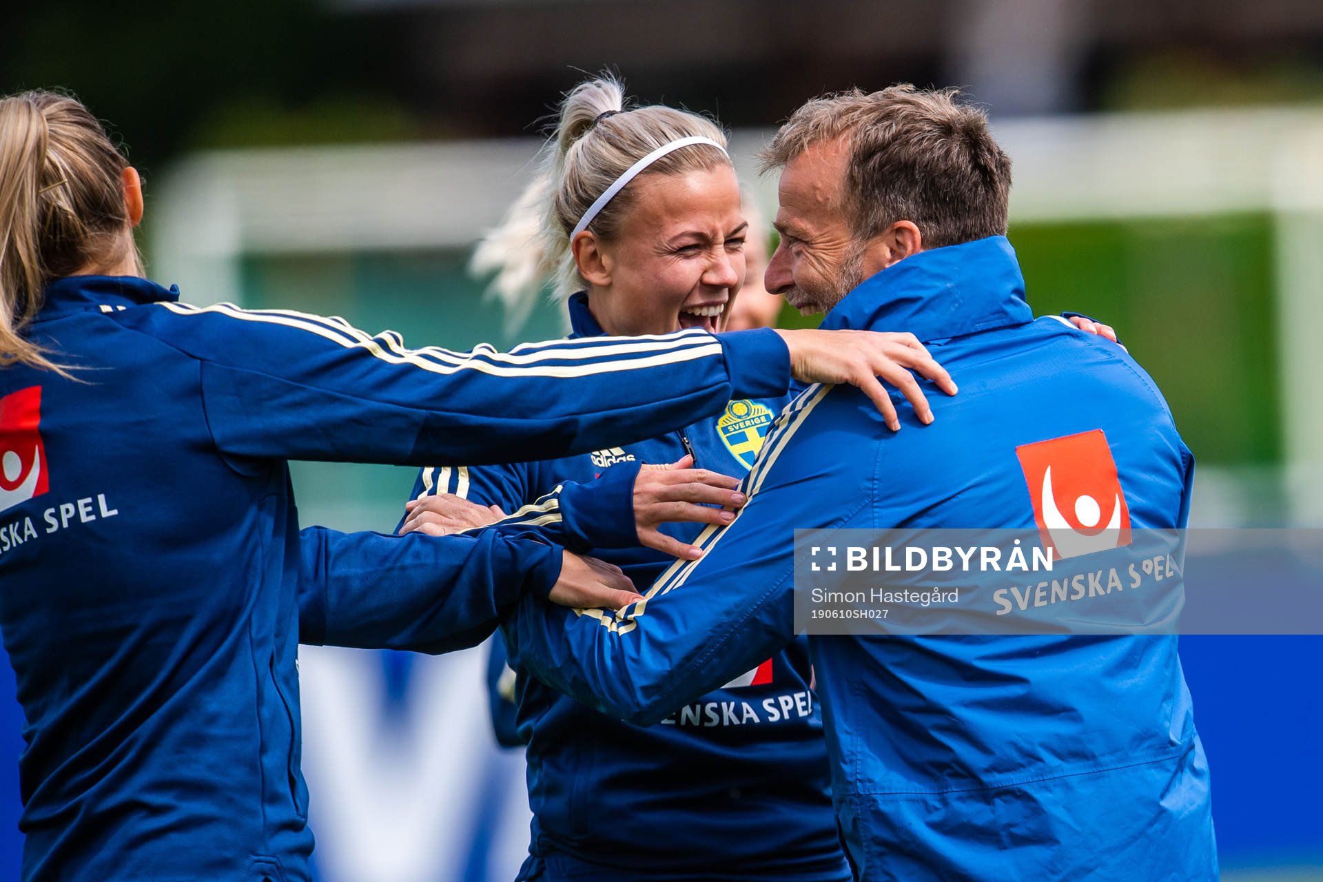 Hanna Glas and Pontus Ekblom, Physio of Swedish national