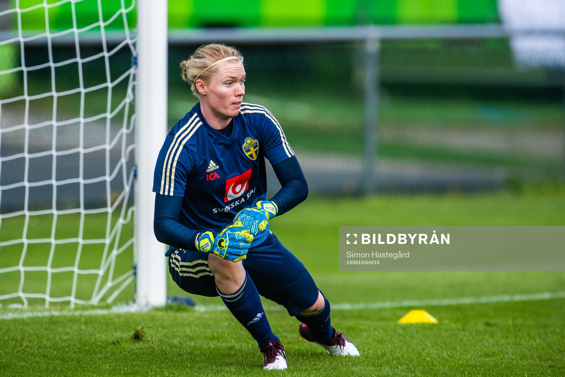 Goalkeeper Hedvig Lindahl of Swedish national women