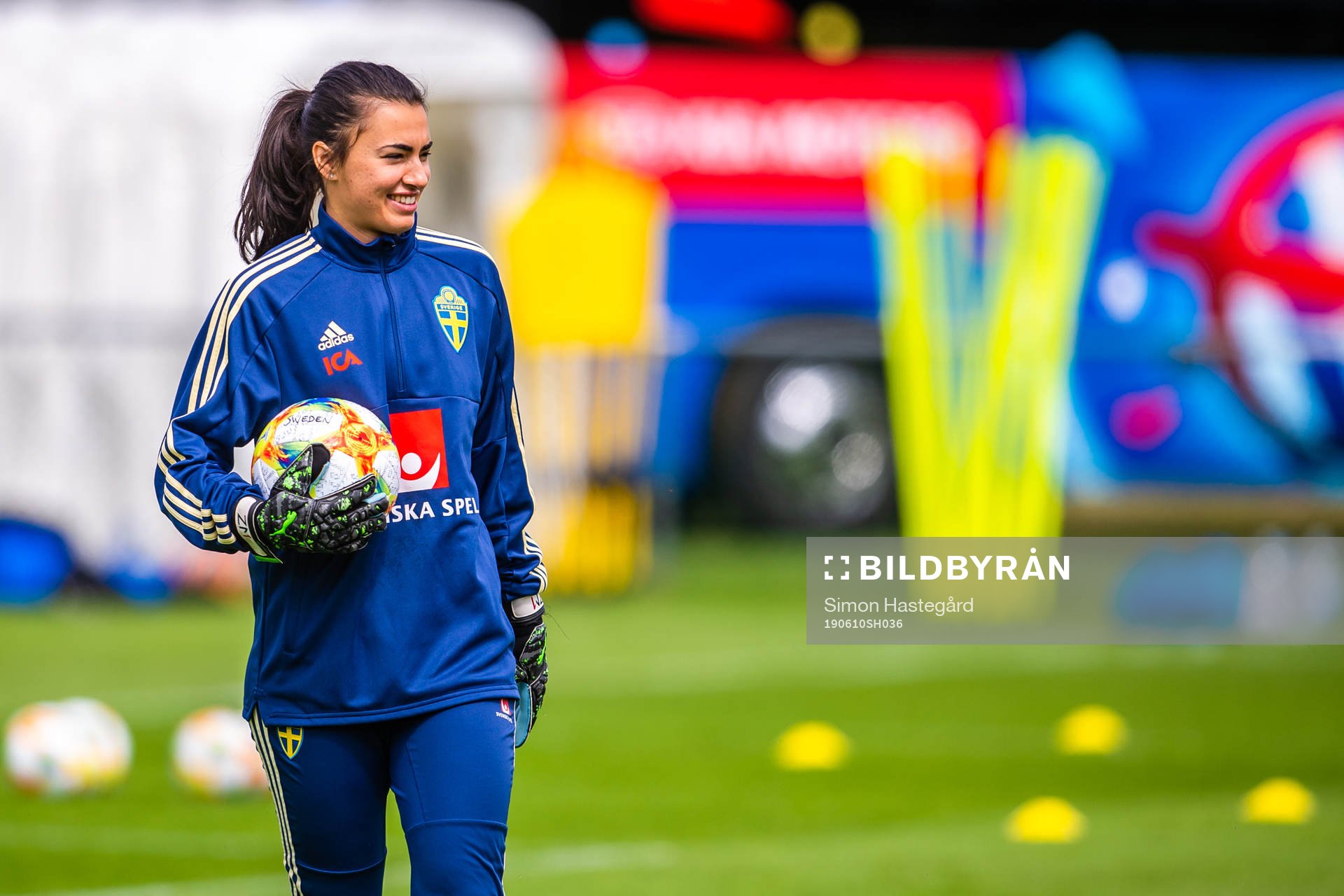 Goalkeeper Zecira Musovic of Swedish national women