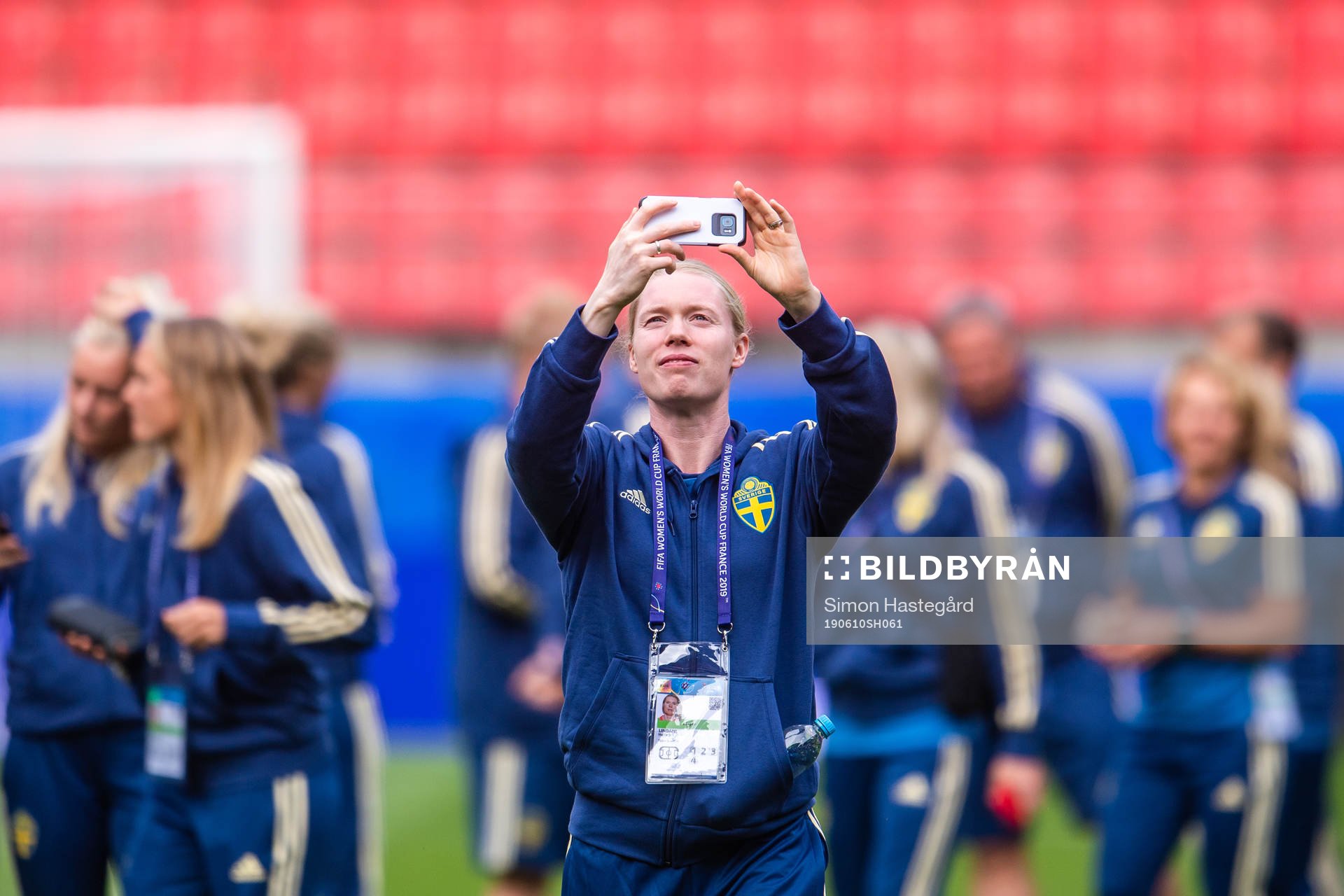 Goalkeeper Hedvig Lindahl of Sweden