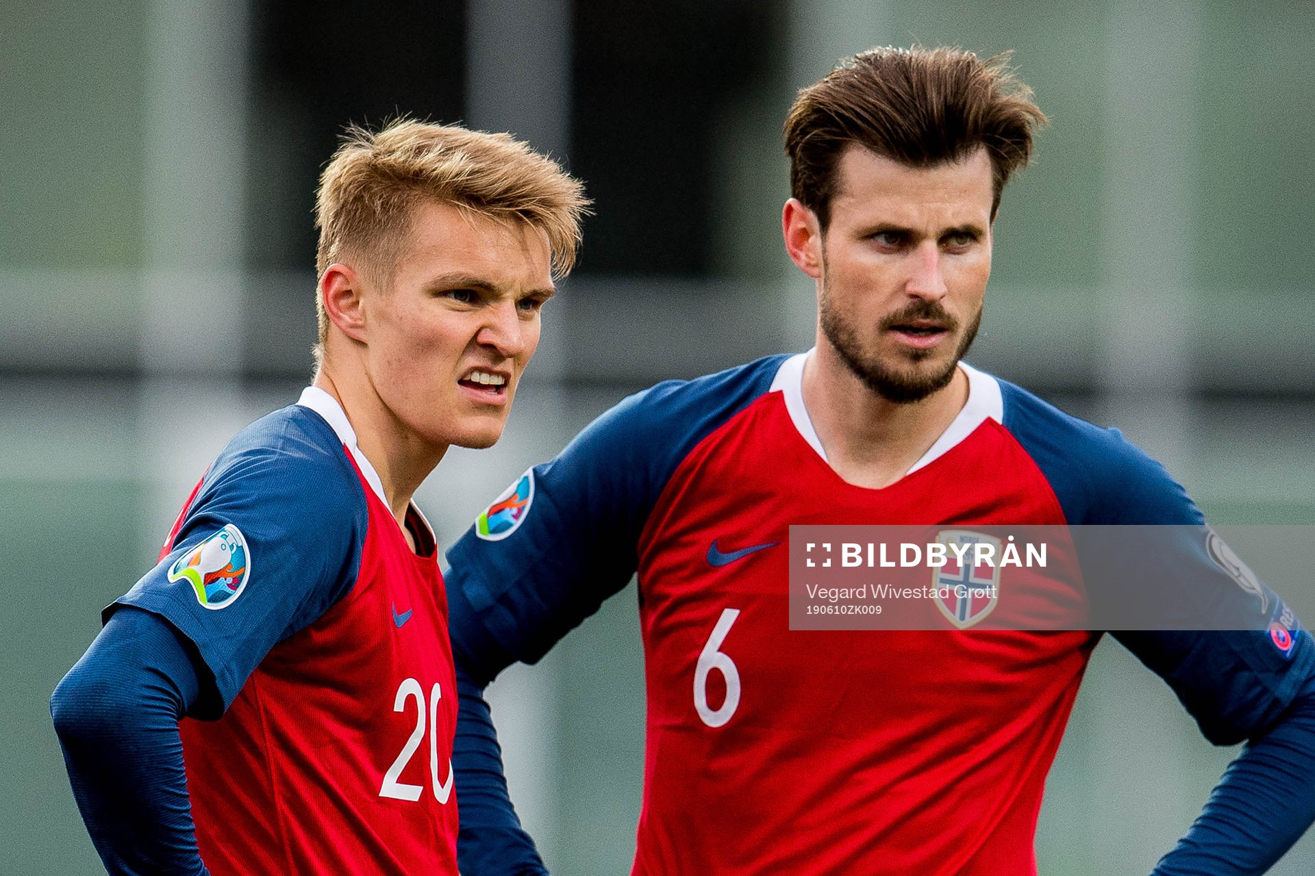 Martin Ødegaard and Håvard Nordtveit of Norway