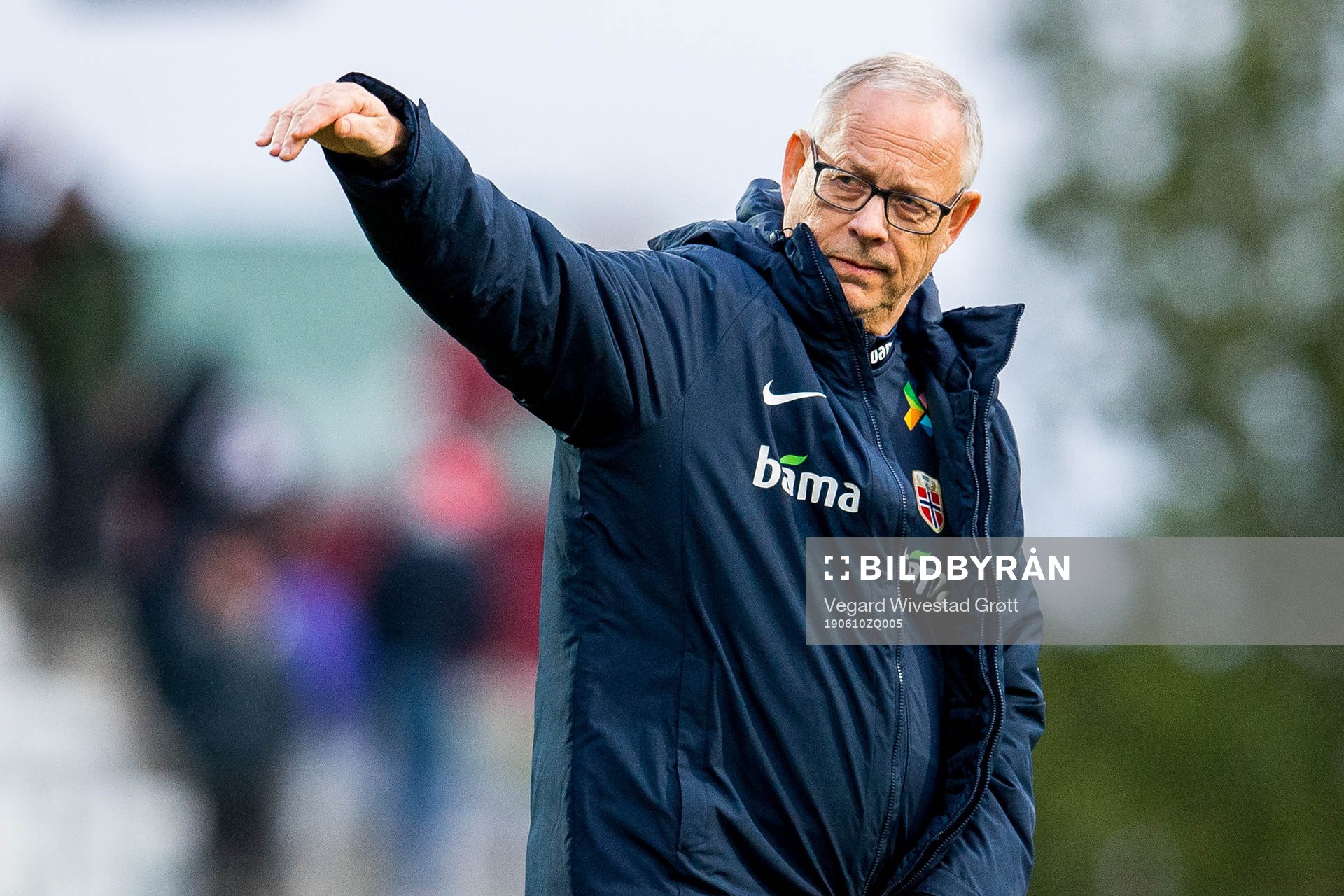 Lars Lagerbäck, head coach of Norway