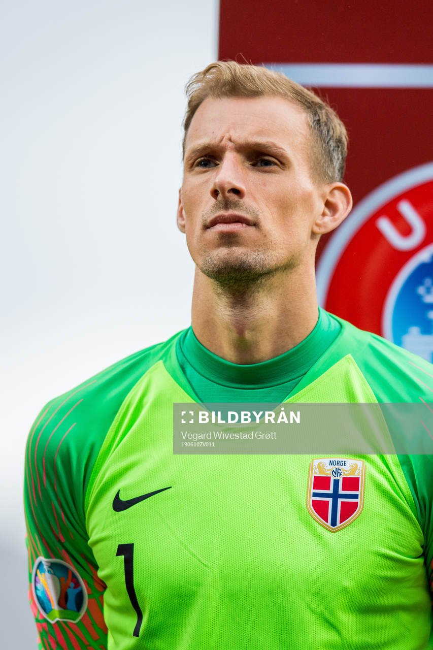 Goalkeeper André Hansen of Norway