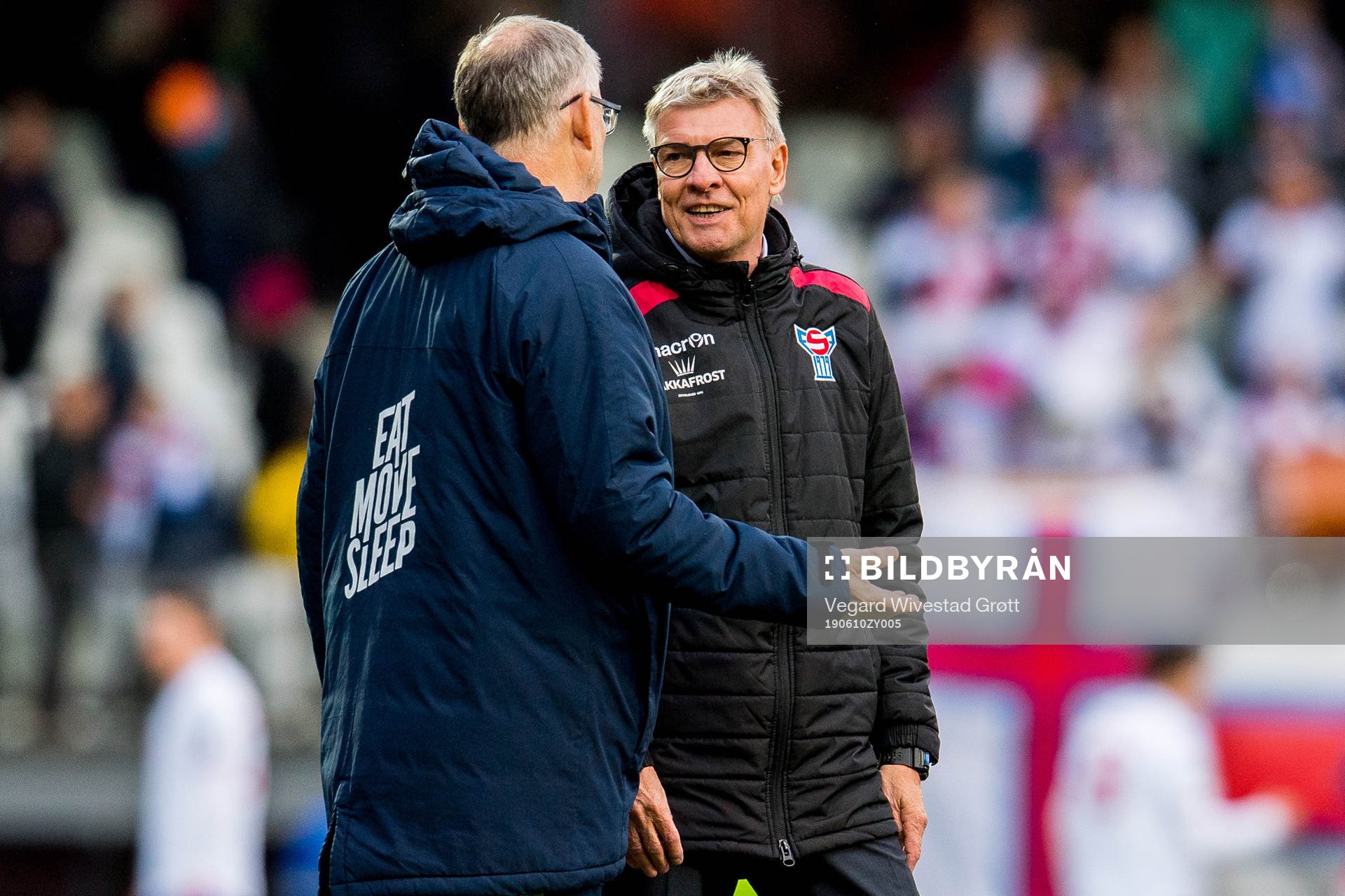 Lars Lagerbäck, head coach of Norway, and Lars Olsen, head