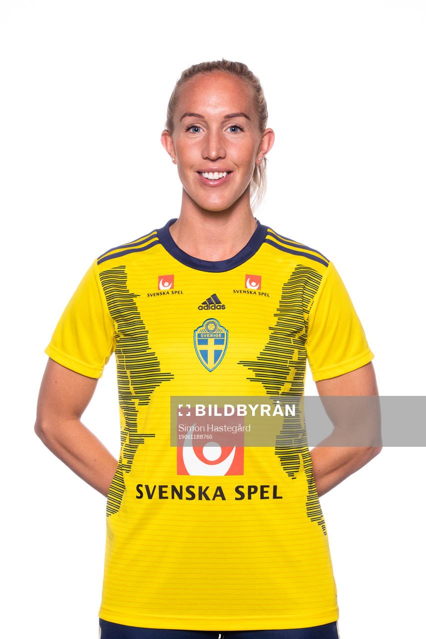 Julia Roddar of Swedish women national football team poses for a portrait on May 27, 2019 in Båstad.