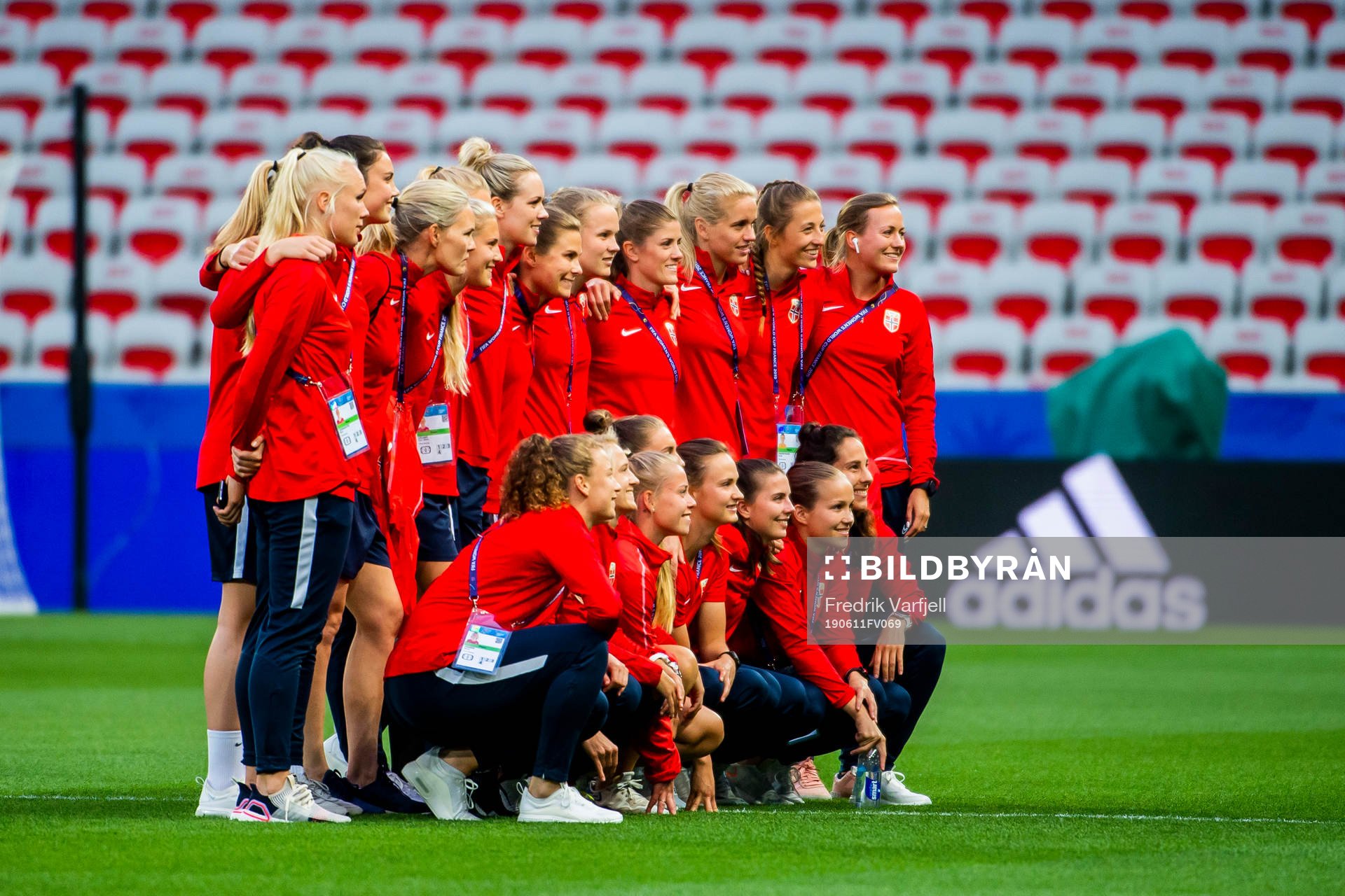 The players of Norway pose for a picture