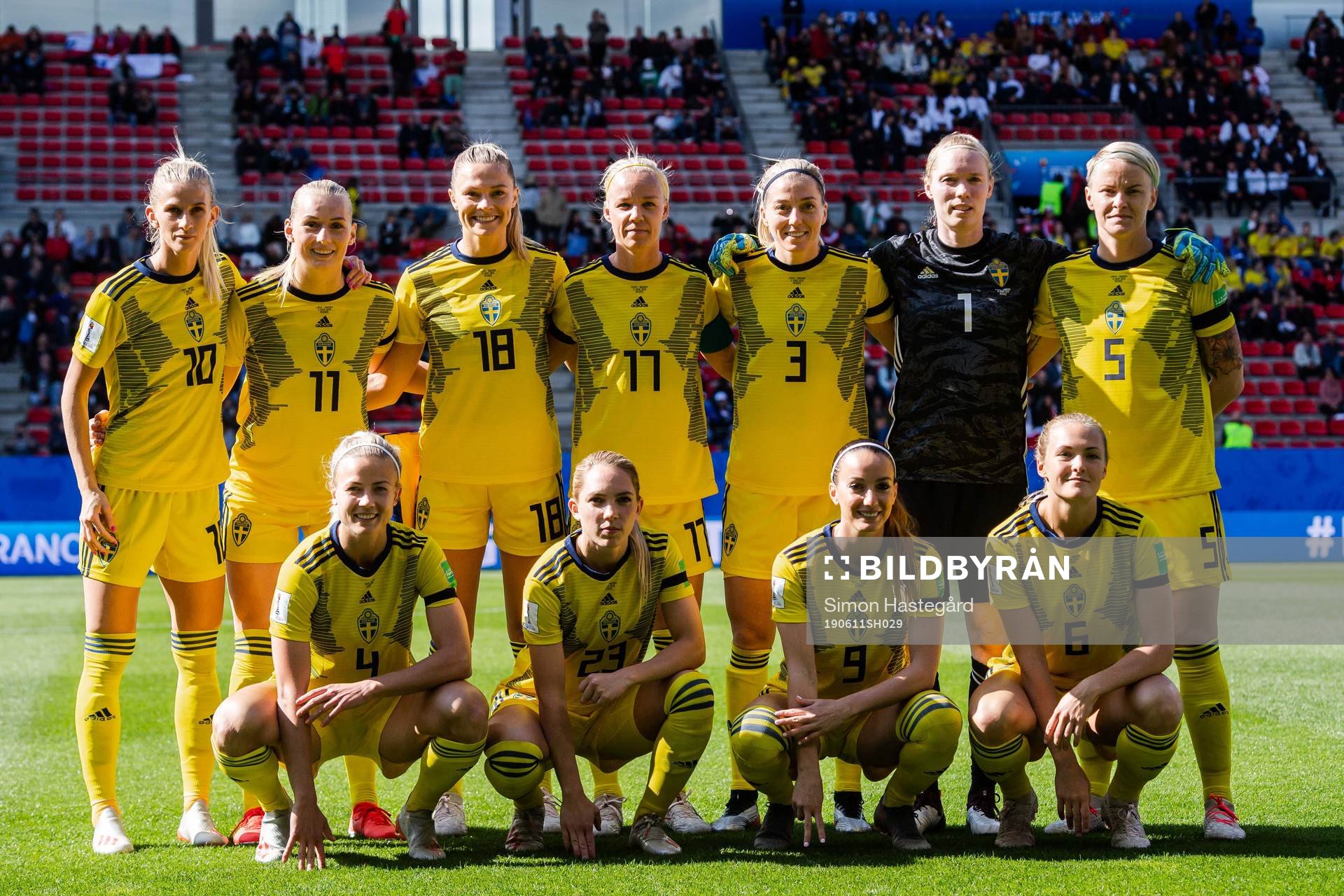 Sofia Jakobsson, Stina Blackstenius, Caroline Seger, Linda