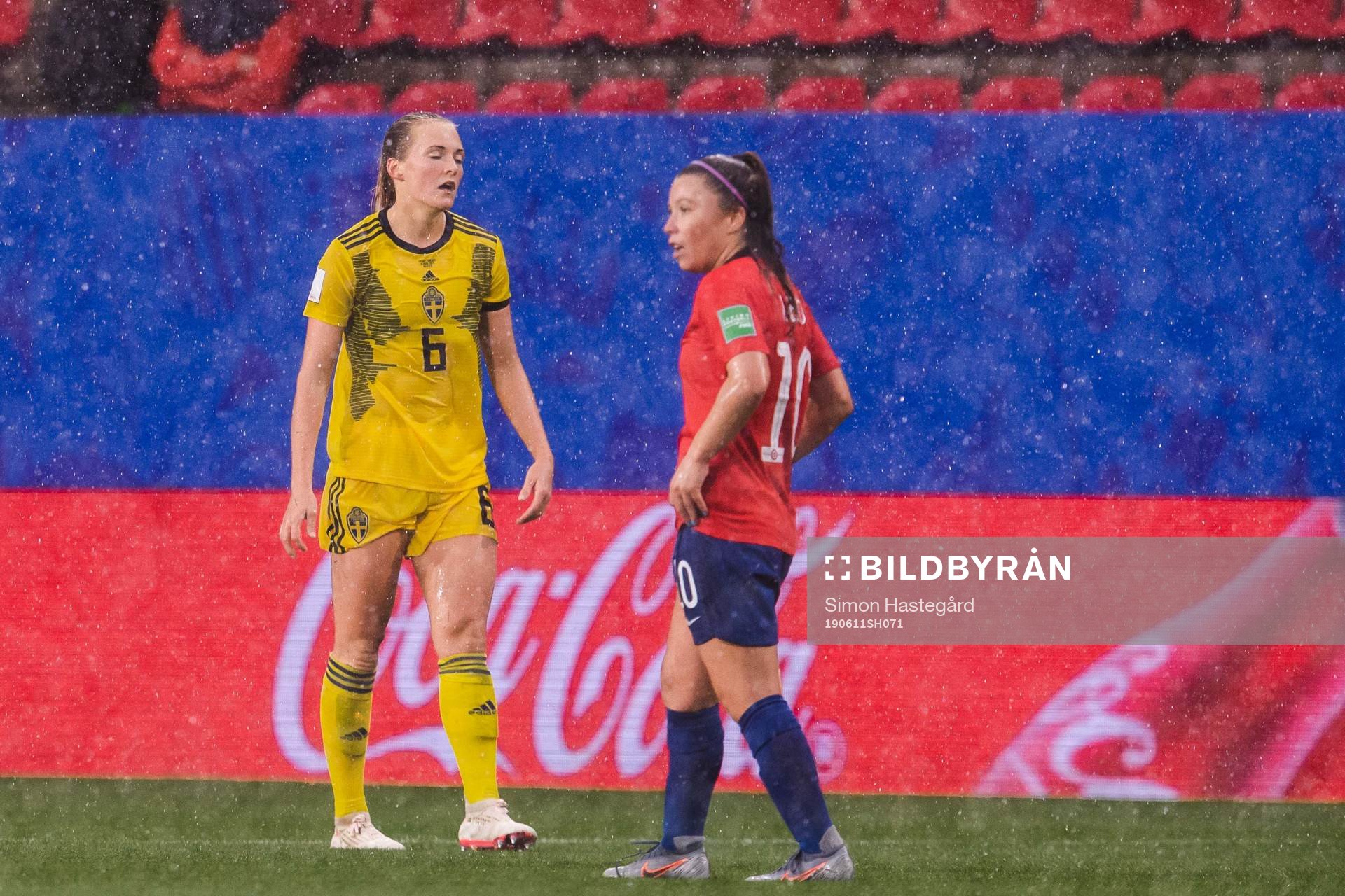 Magdalena Eriksson of Sweden looks dejected
