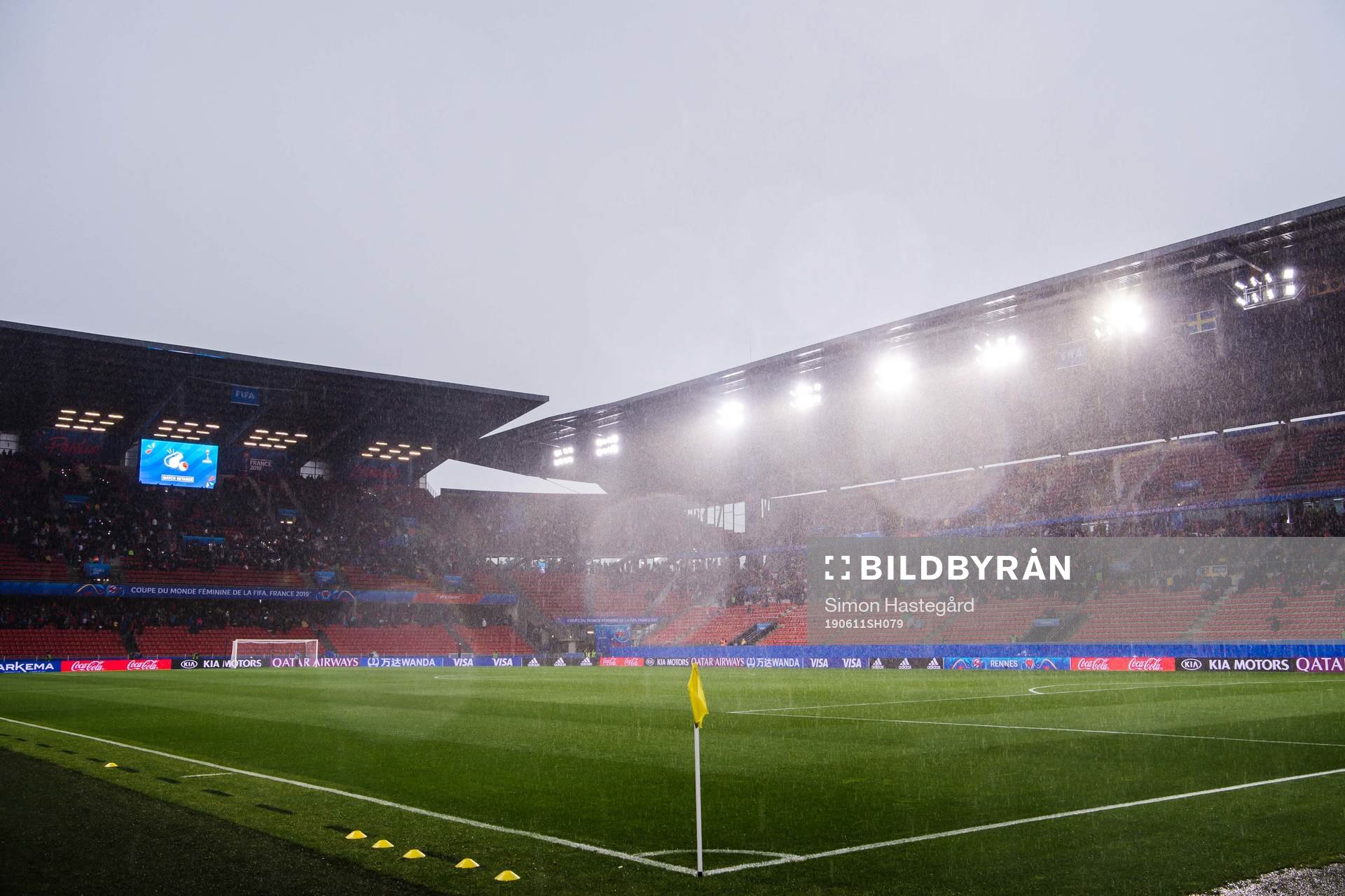 A general view over the pitch