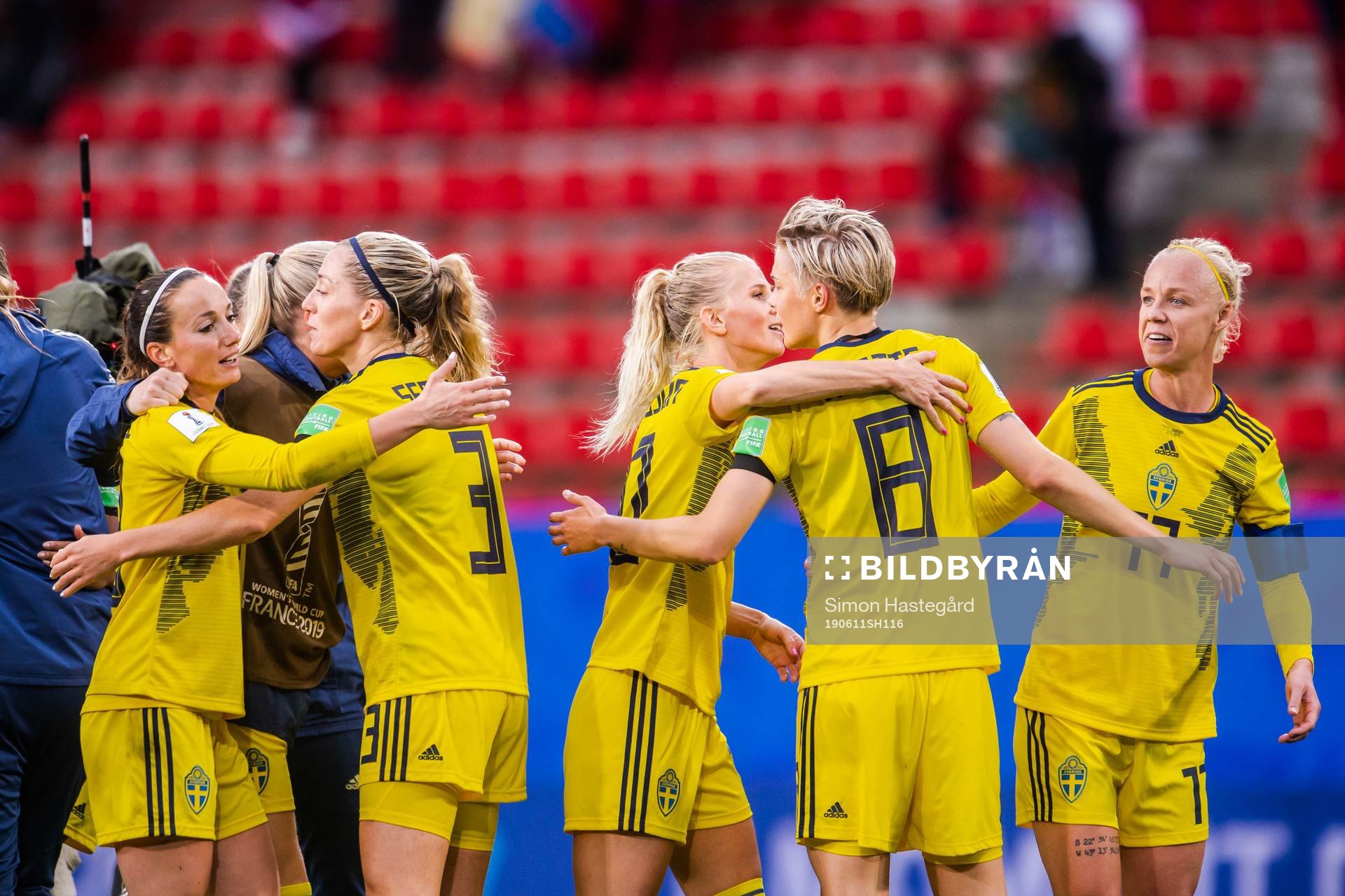 Kosovare Asllani, Linda Sembrant, Lina Hurtig and Caroline