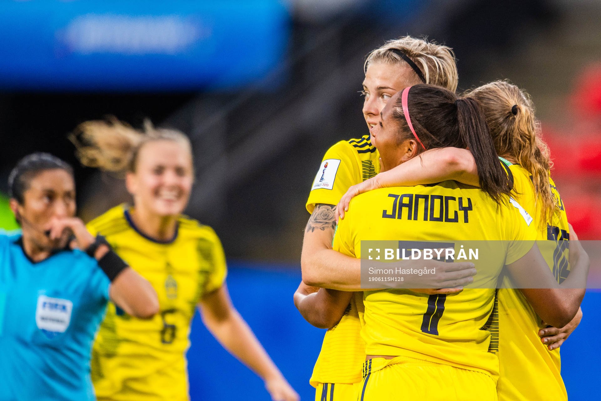Lina Hurtig , Madelen Janogy and Anna Anvegård of Sweden