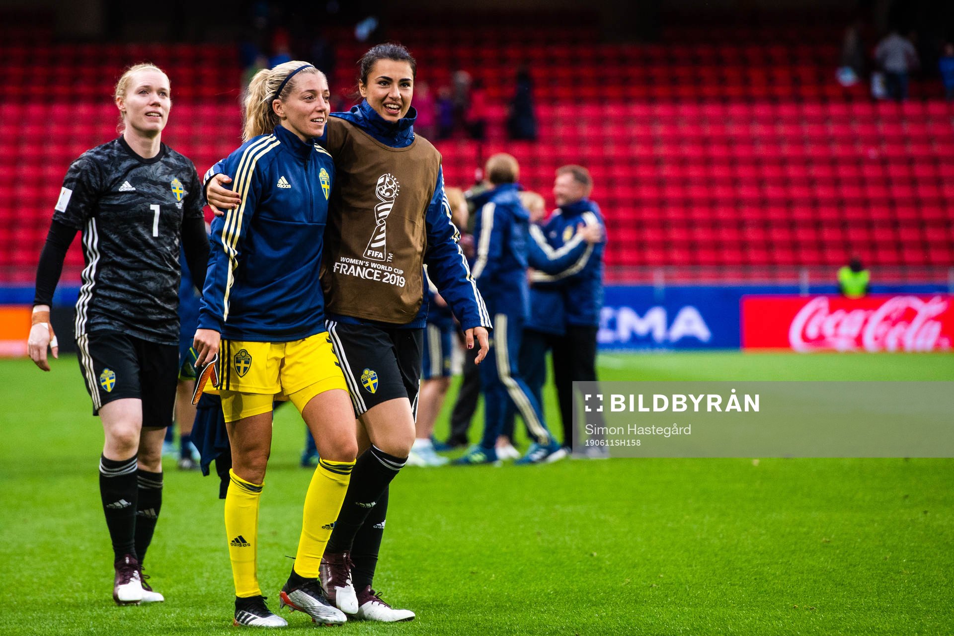 Goalkeeper Hedvig Lindahl , Linda Sembrant and and