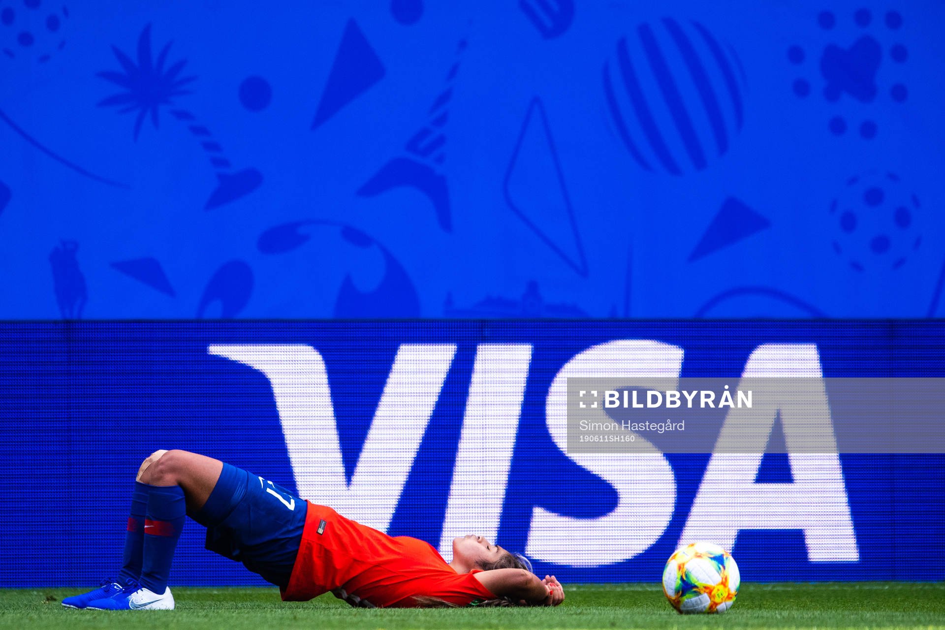 Javiera Paz Toro Ibarra of Chile in pain