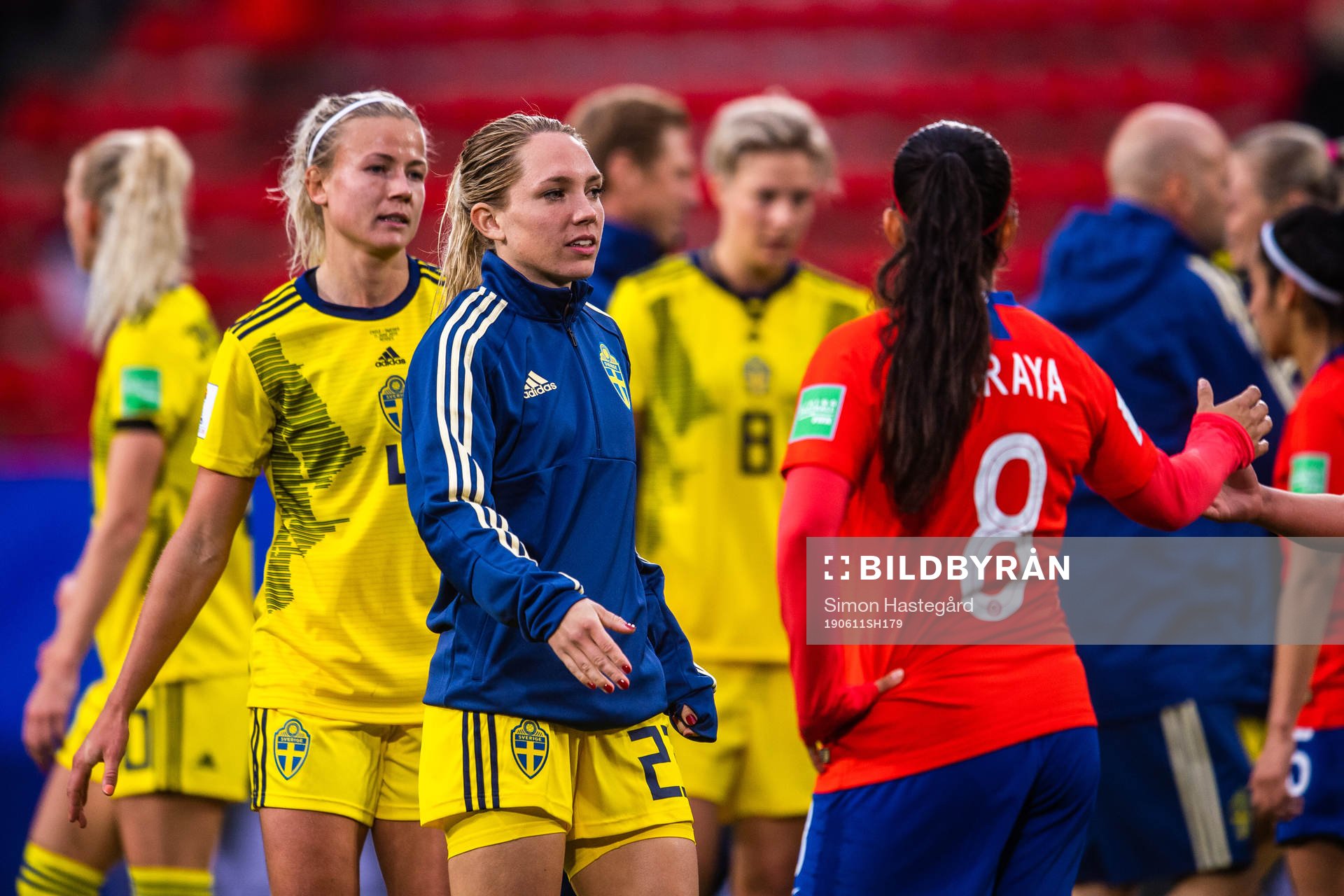 Hanna Glas and Elin Rubensson of Sweden celebrate