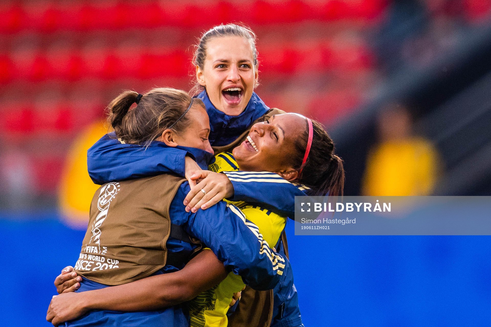 Julia Zigiotti Olme , Nathalie Björn and Madelen Janogy of