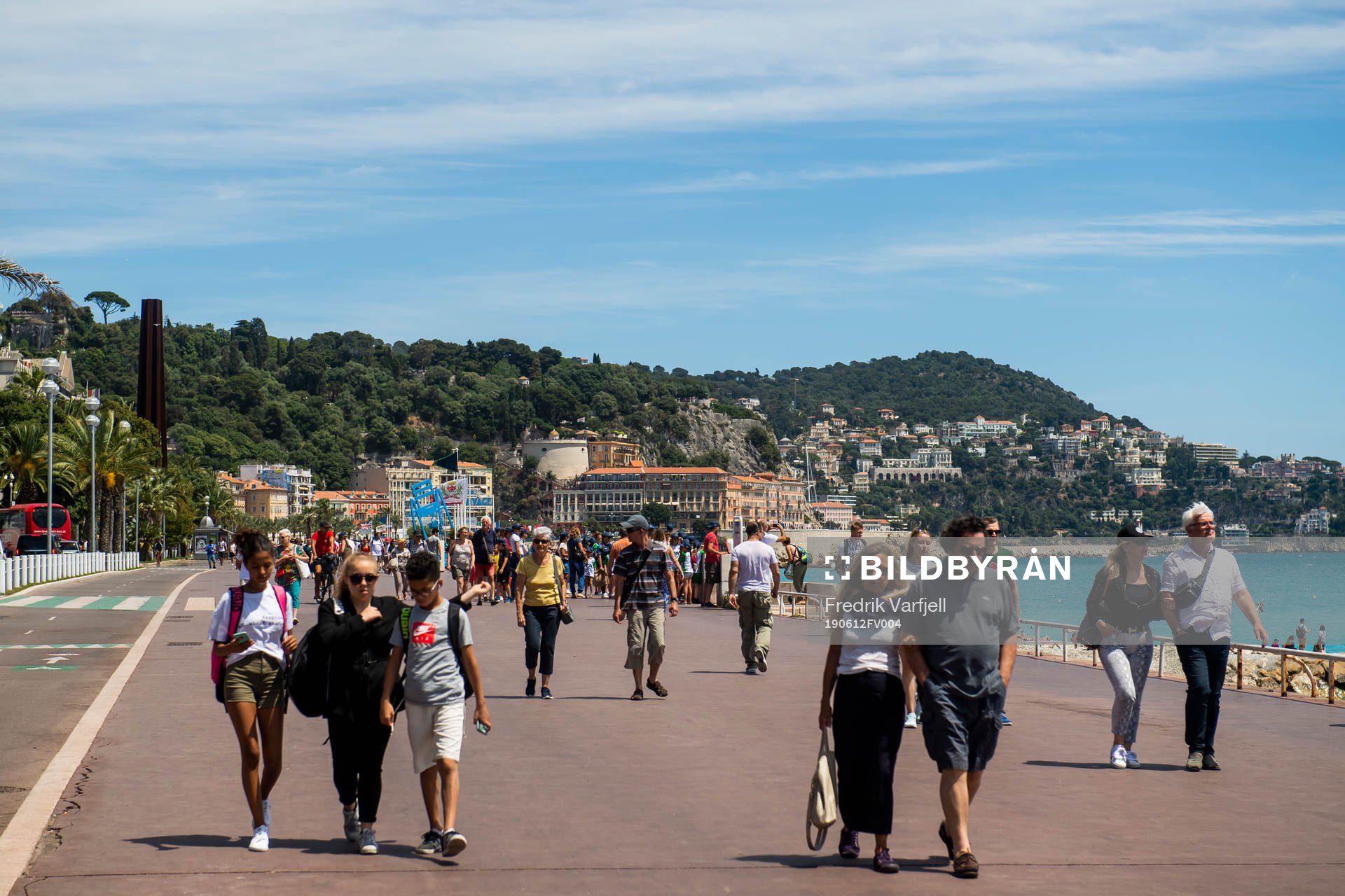 General view of Promenade des Anglais
