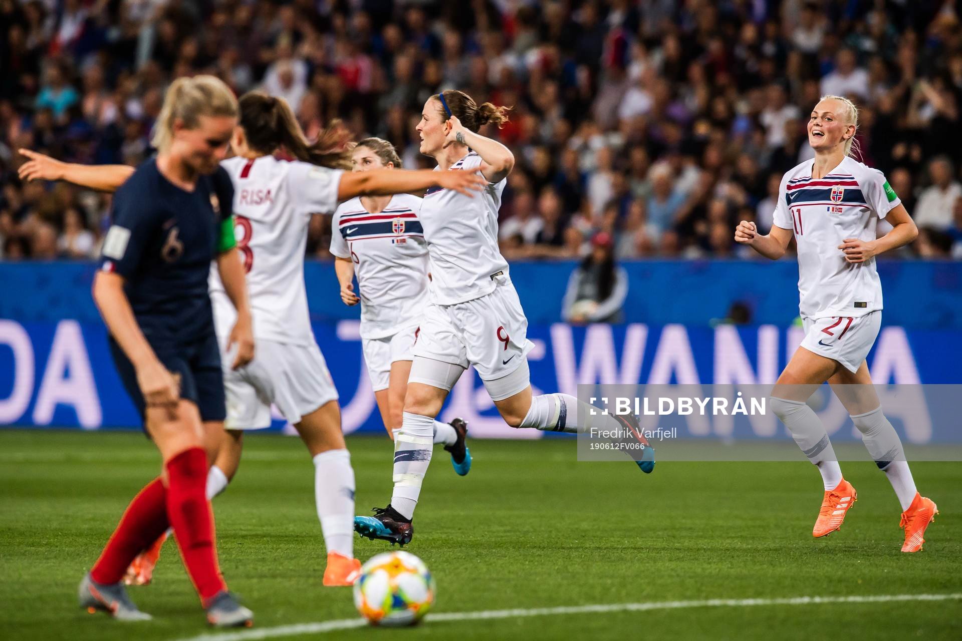 Isabell Lehn Herlovsen of Norway celebrates