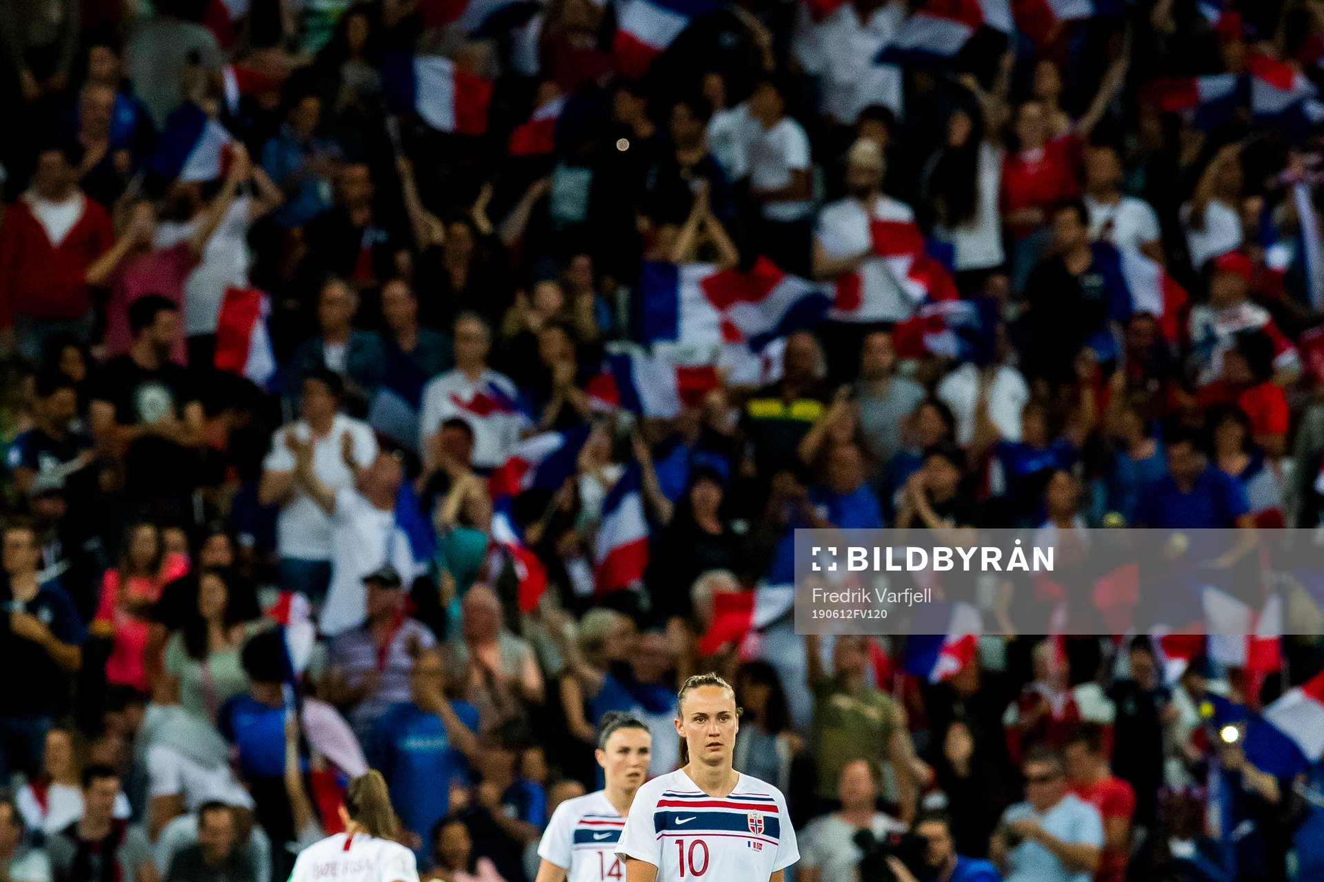 Caroline Graham Hansen of Norway looks dejected