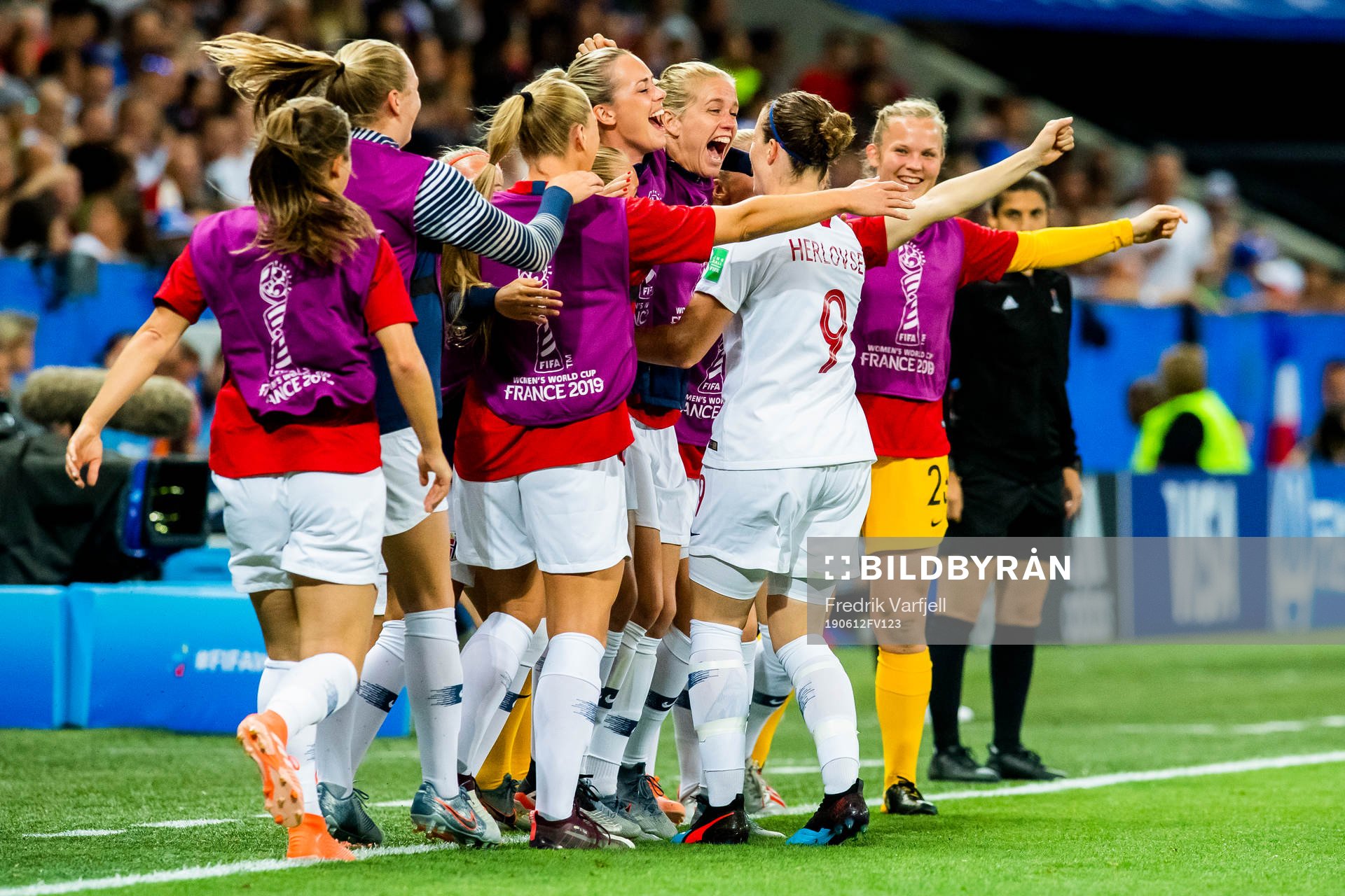 Isabell Lehn Herlovsen of Norway celebrates with her