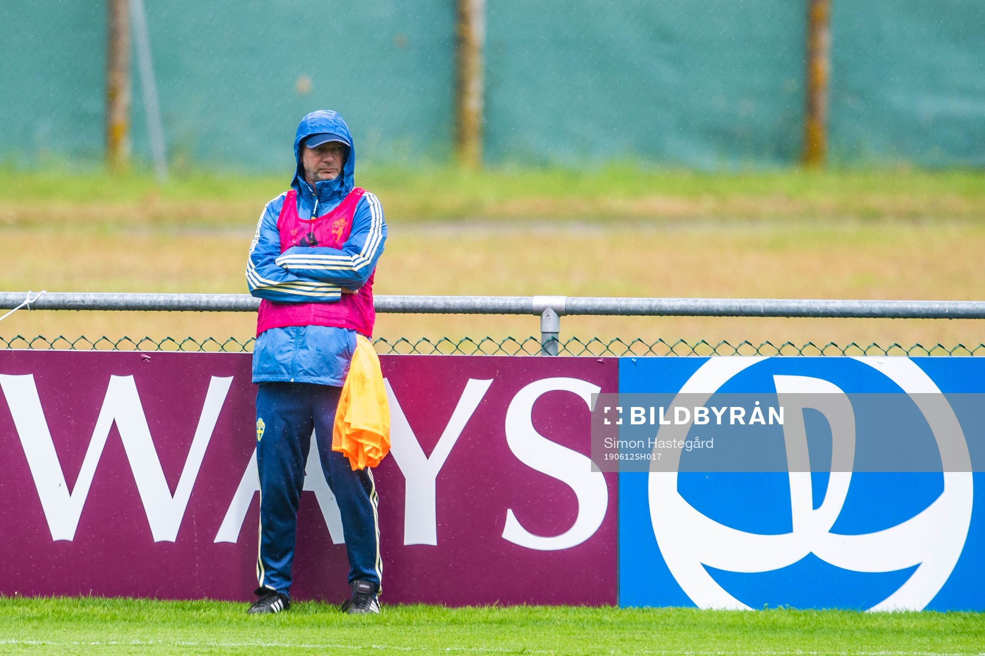 Peter Gerhardsson, Head coach of Sweden training session