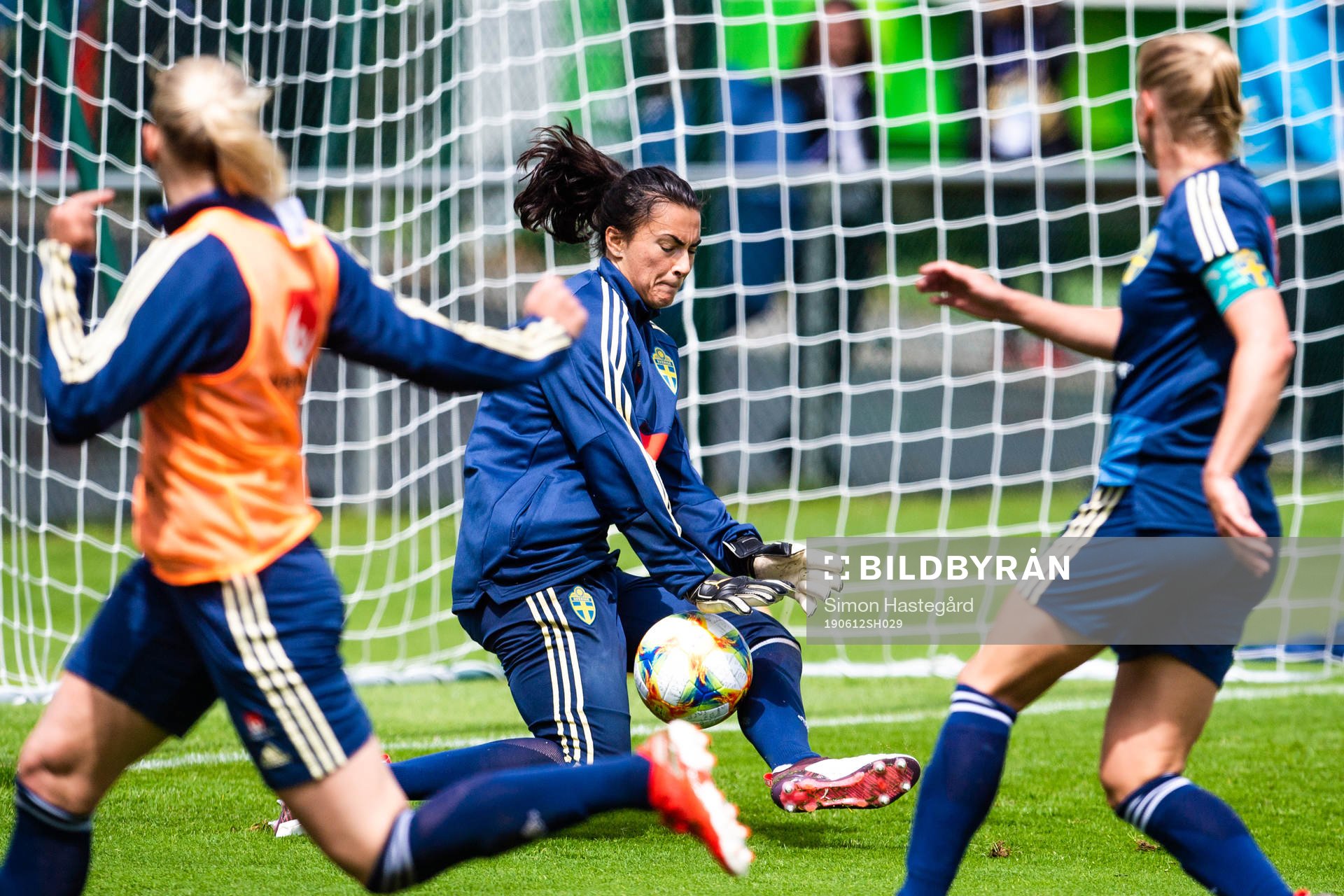 Goalkeeper Zecira Musovic  of Sweden