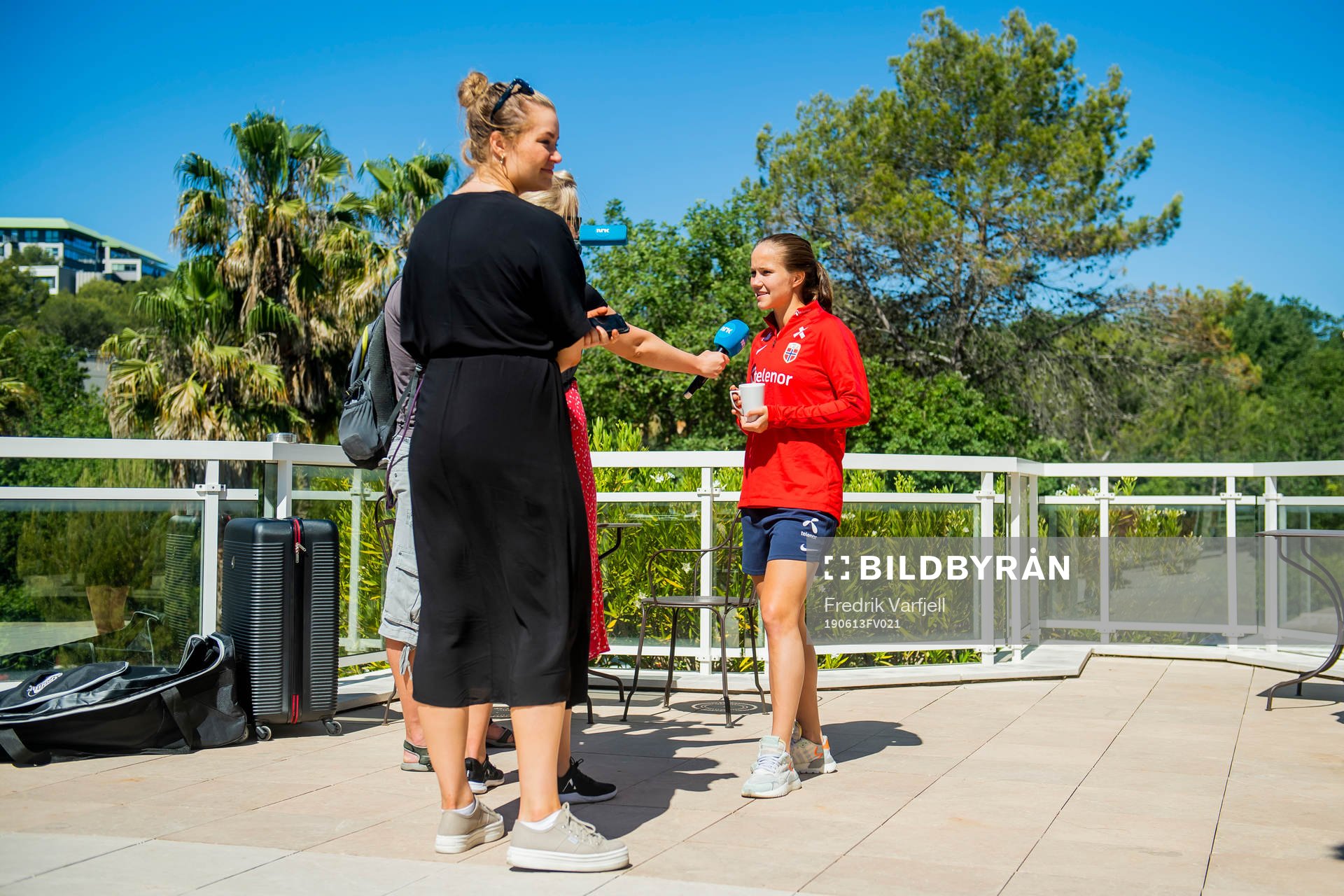 Guro Reiten of Norway during a press event on June 13, 2019 in Cannes.