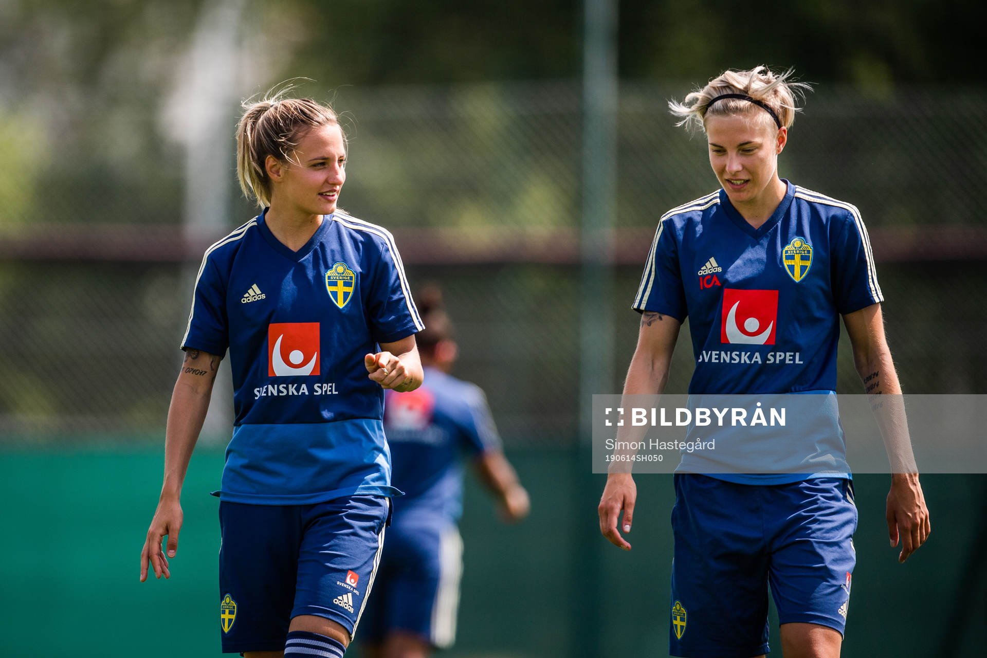 Nathalie Björn and Julia Roddar of Sweden