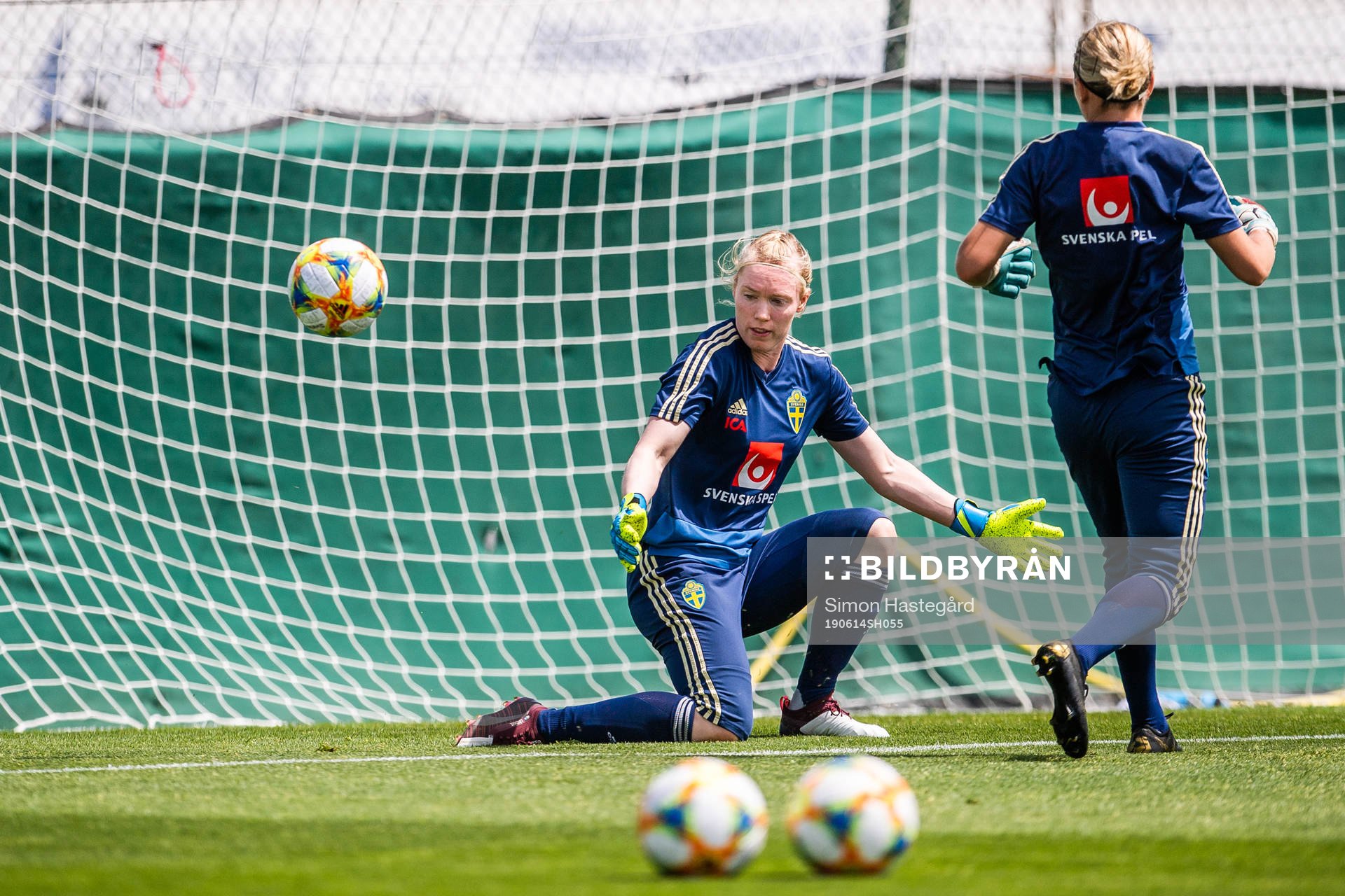 Goalkeeper Hedvig Lindahl of Sweden