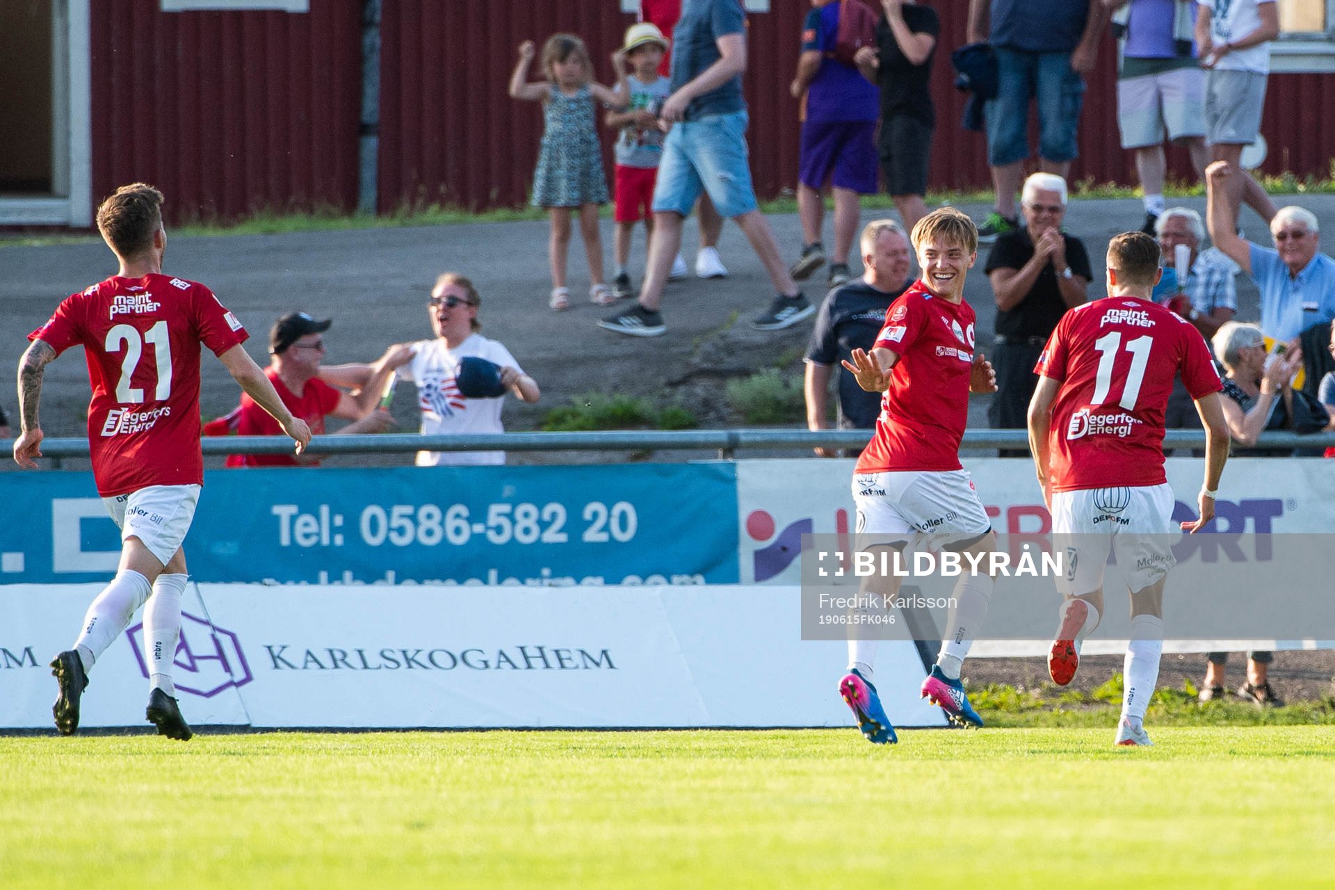 Degerfors Jakob Ortmark jublar