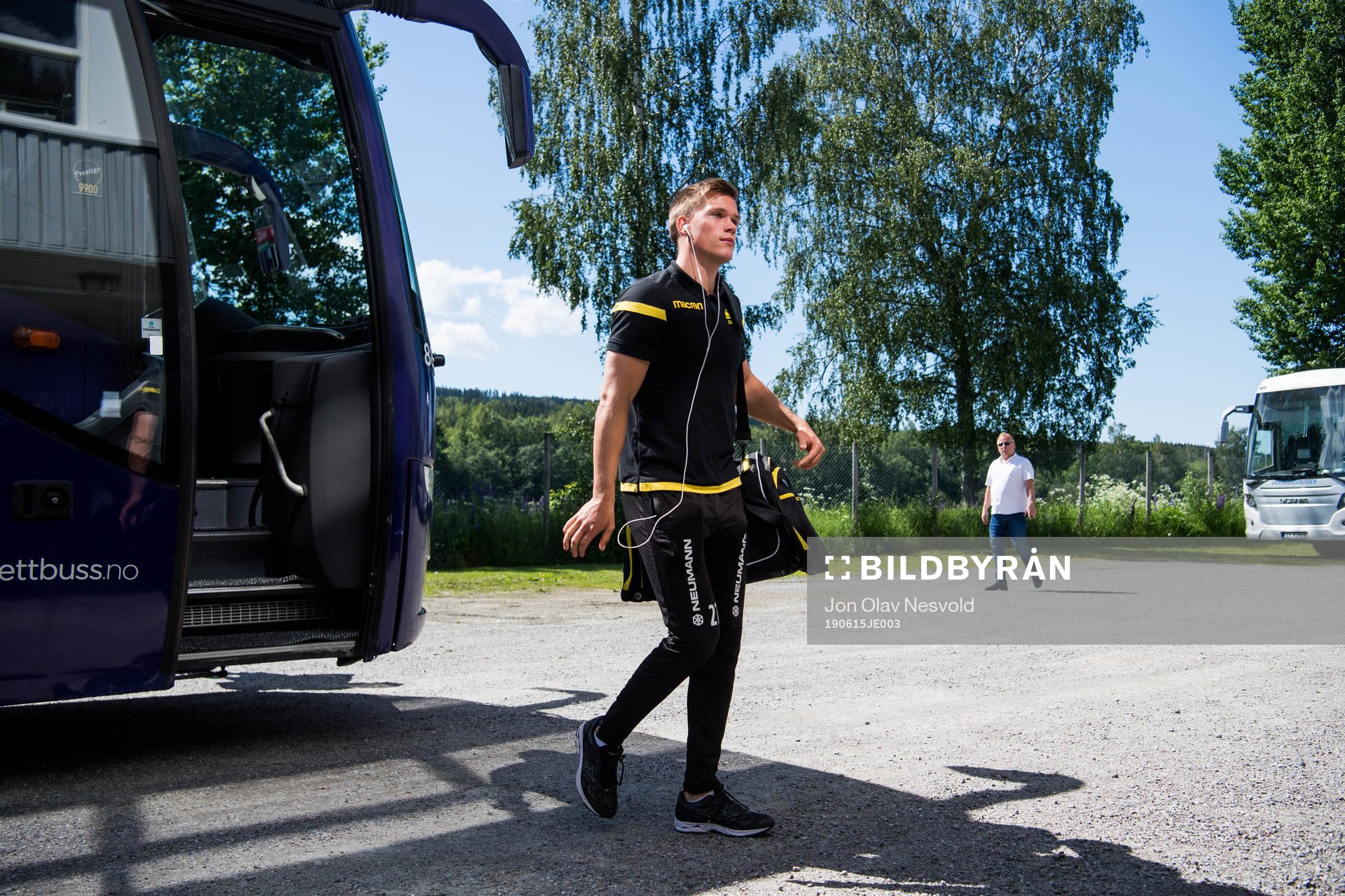 Eirik Wichne of Start arrives