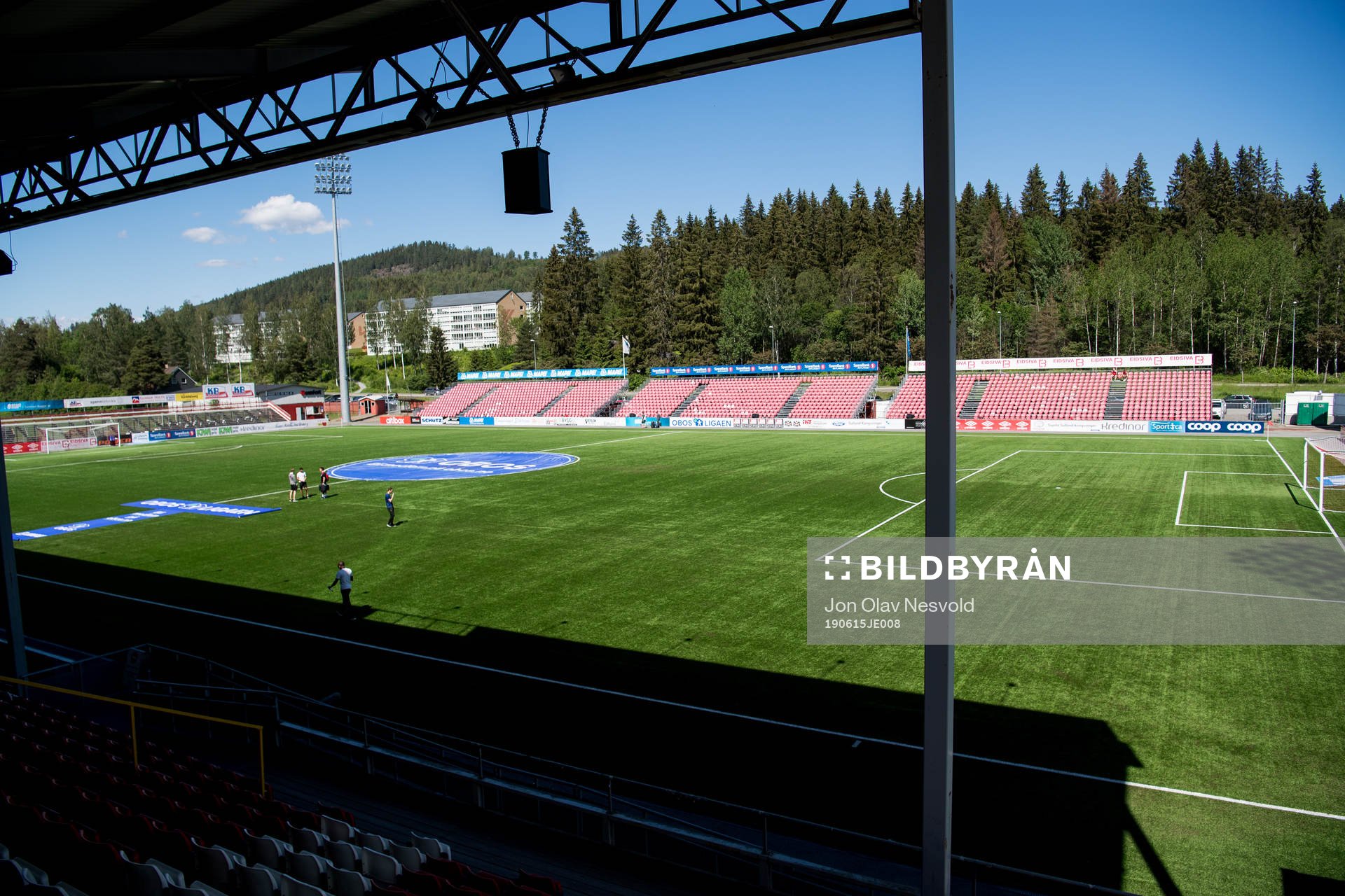 General interior view of Gjemselund stadion
