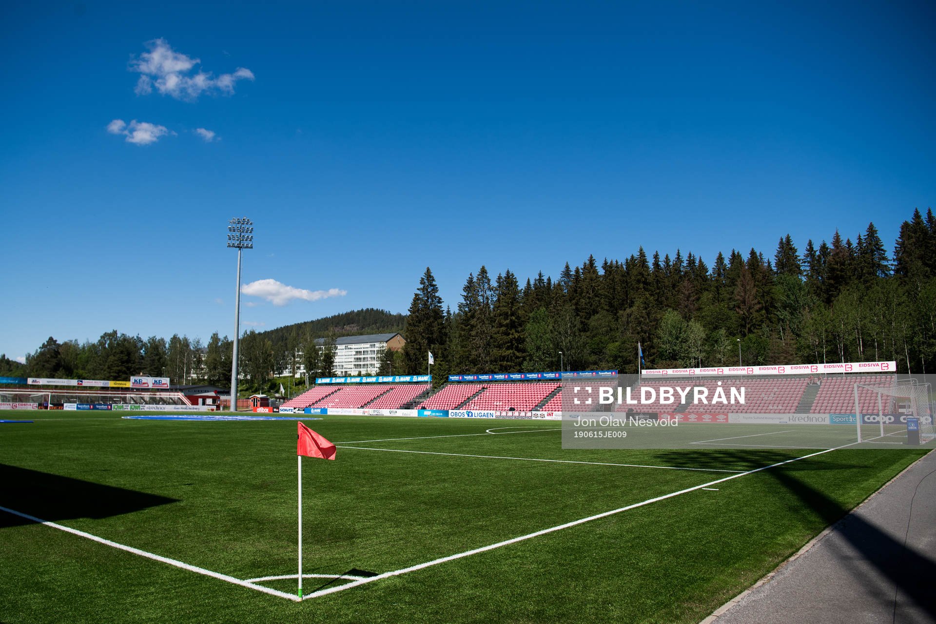 General interior view of Gjemselund stadion