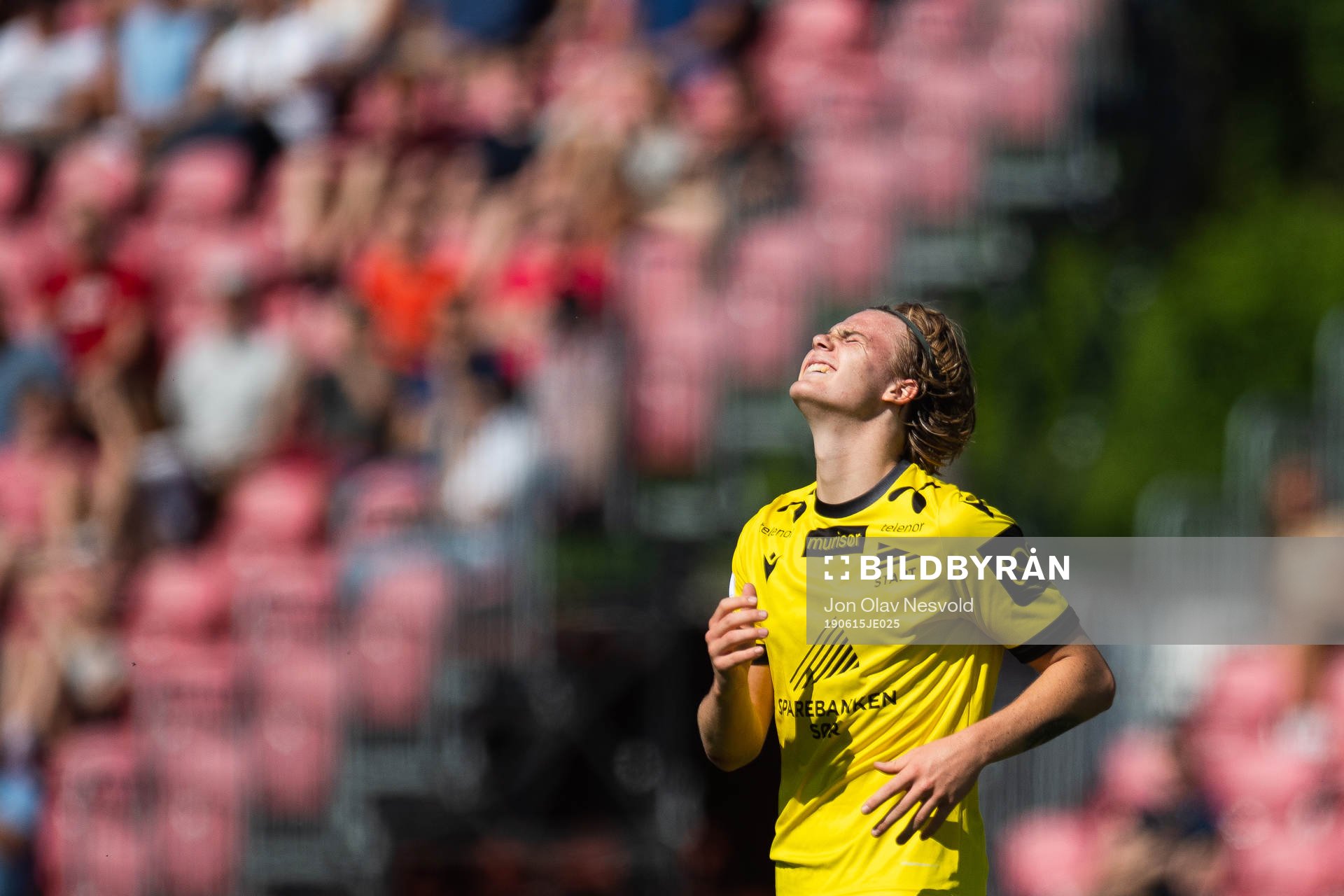 Tobias Christensen of Start looks dejected