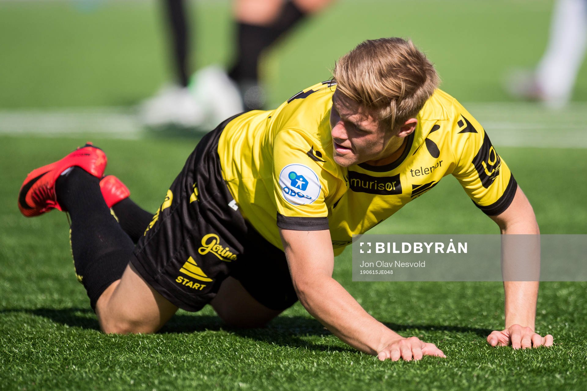 Mathias Idsøe Bringaker of Start looks dejected