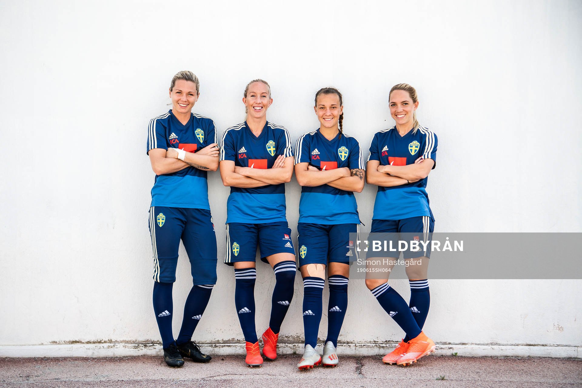 Goalkeeper Jennifer Falk , Julia Roddar , Julia Zigiotti