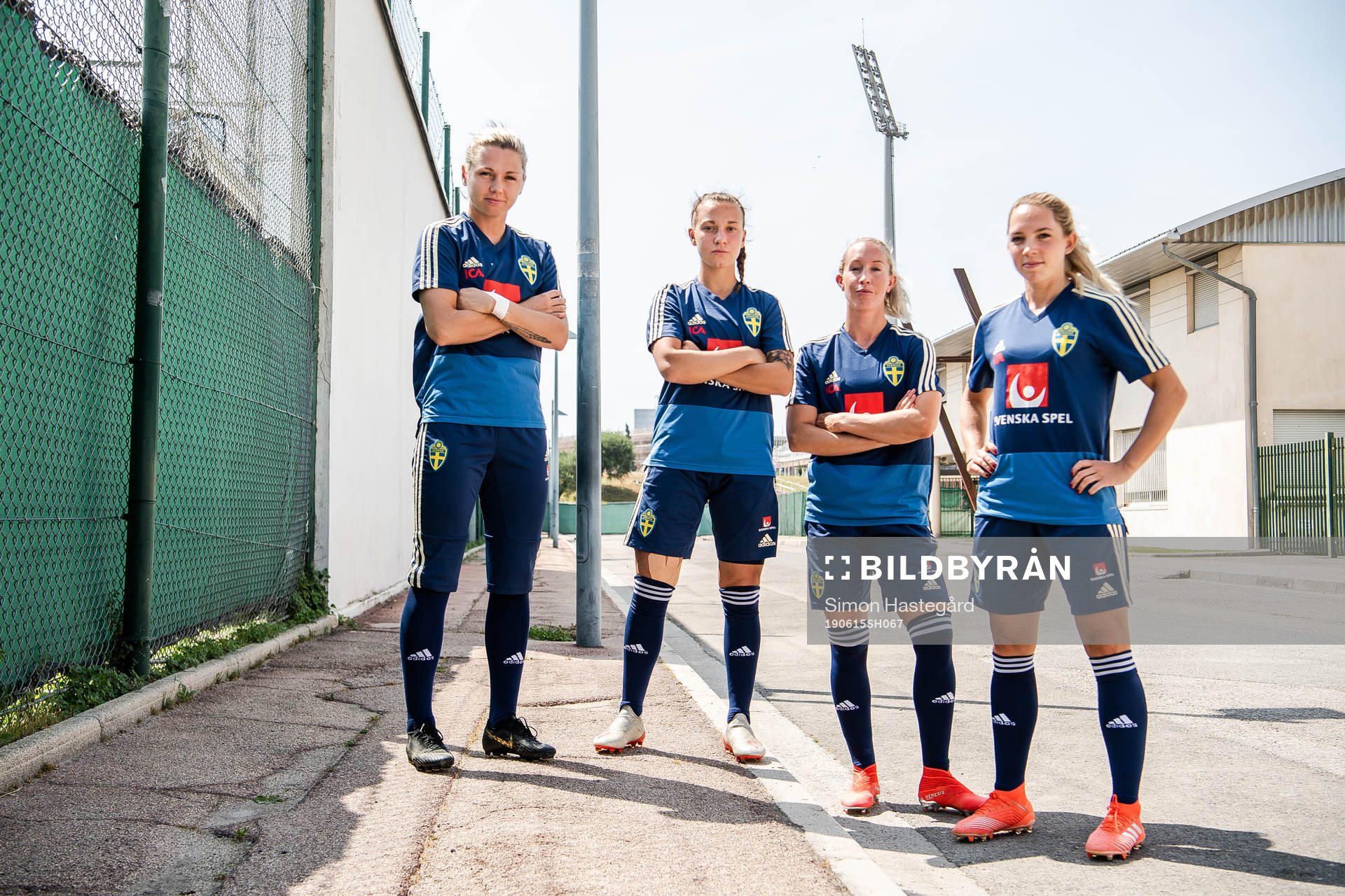 Goalkeeper Jennifer Falk, Julia Zigiotti Olme, Julia