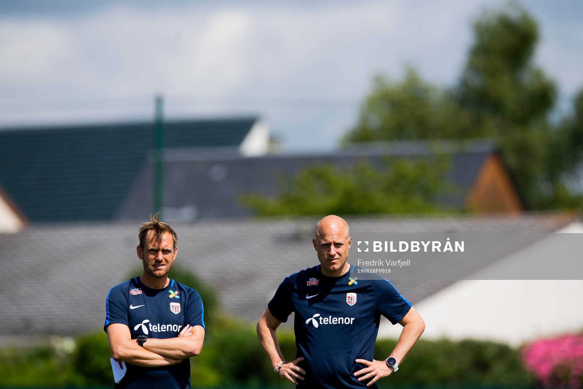 Martin Sjögren, head coach of Norway, and Anders Jacobson,