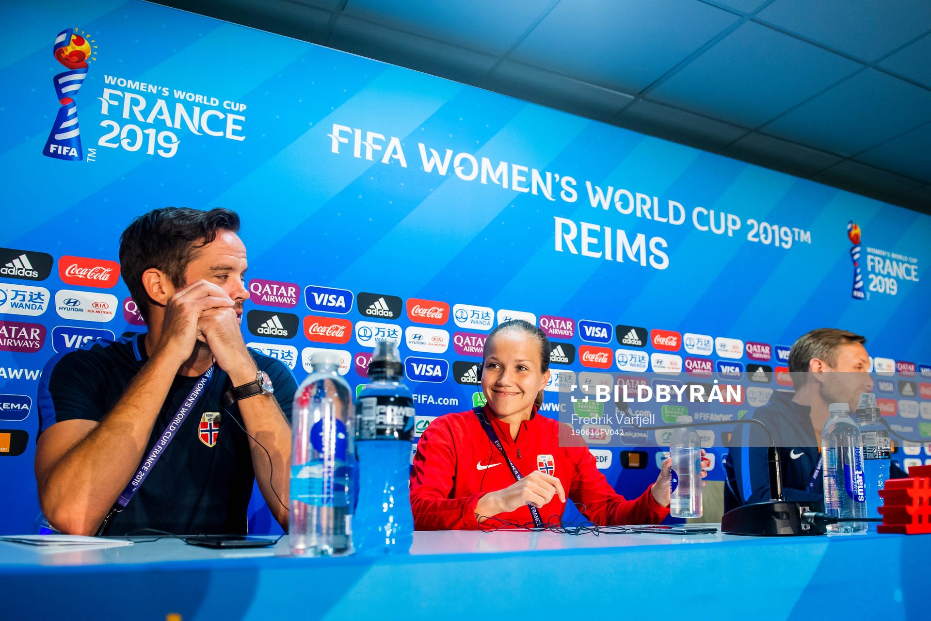 Terje Skeie, head of media of Norway, Guro Reiten of Norway