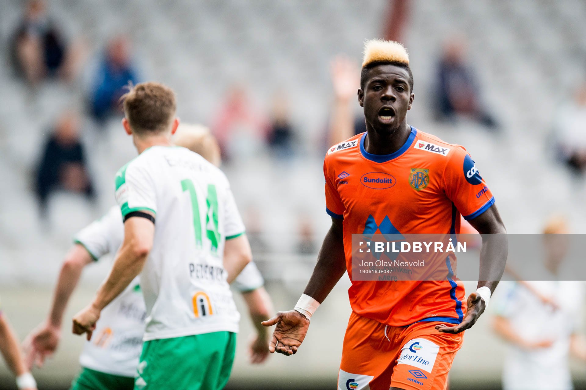 Pape Habib Gueye of Aalesund celebrates
