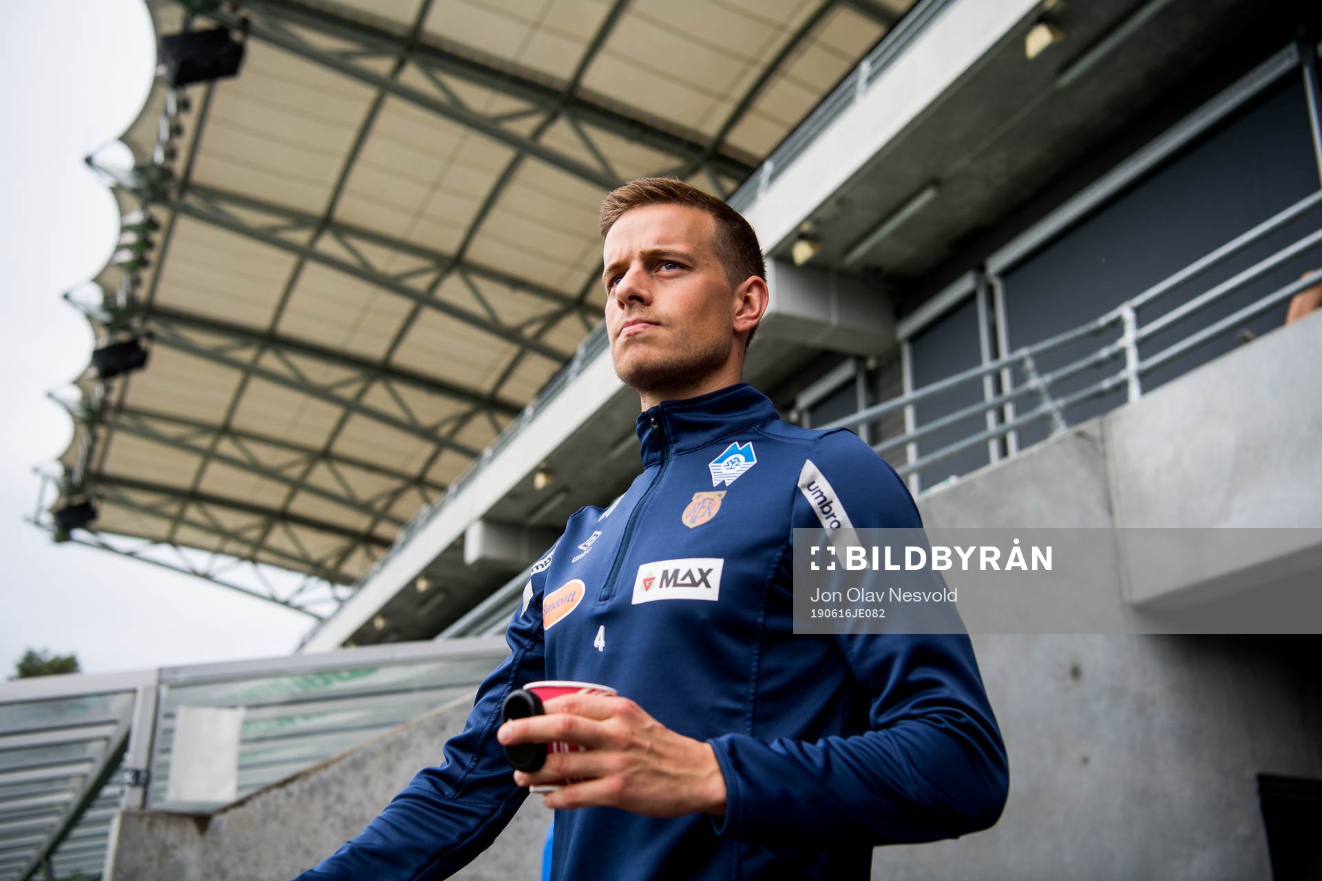 Jonas Grønner of Aalesund enters the pitch