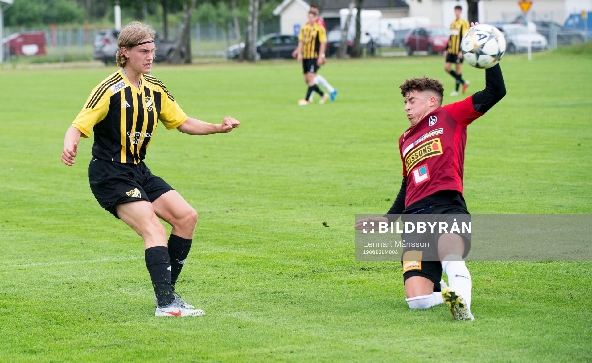 IFK Hässleholms Theo Helm i matchen i juniorallsvenskan