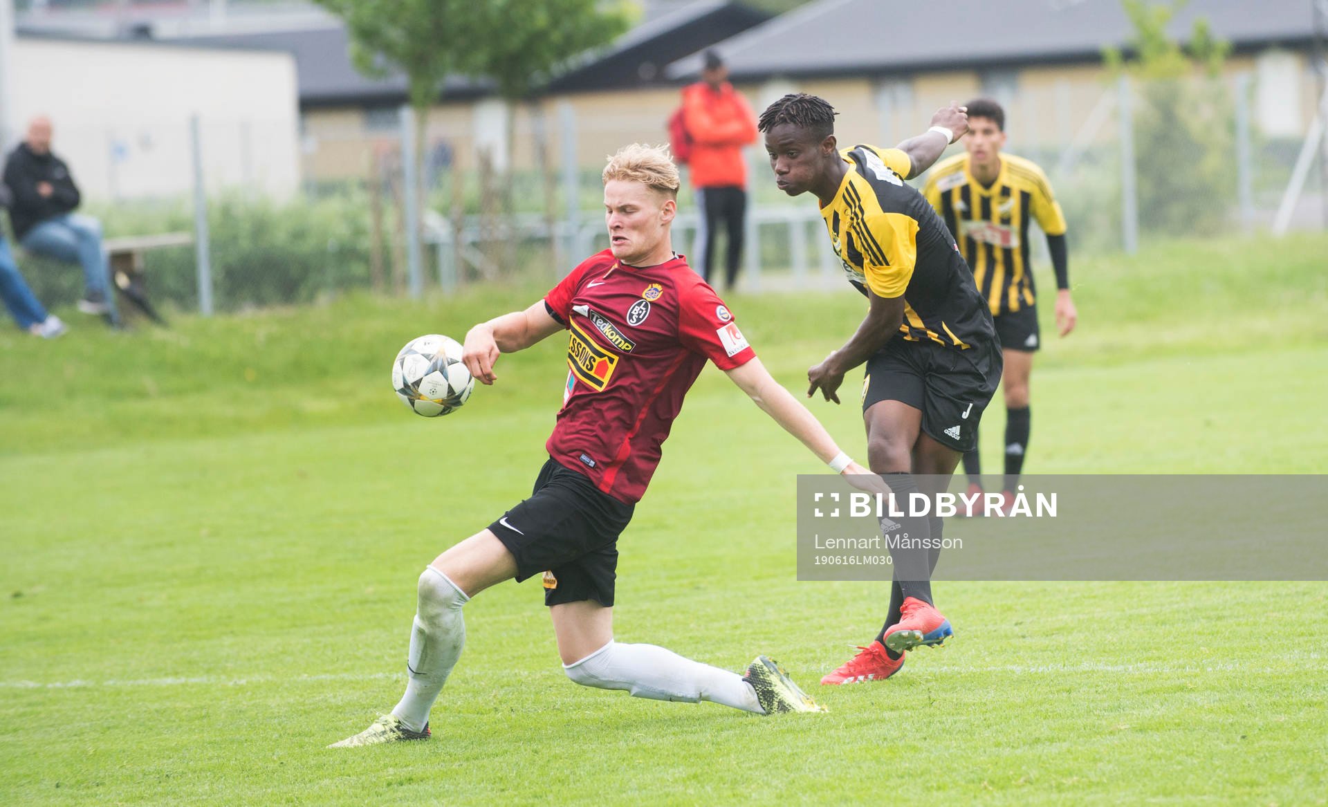  i matchen i juniorallsvenskan division 1 mellan IFK Hässleholm och Landskrona BoIS i Hässleholm 16 juni 2019.  