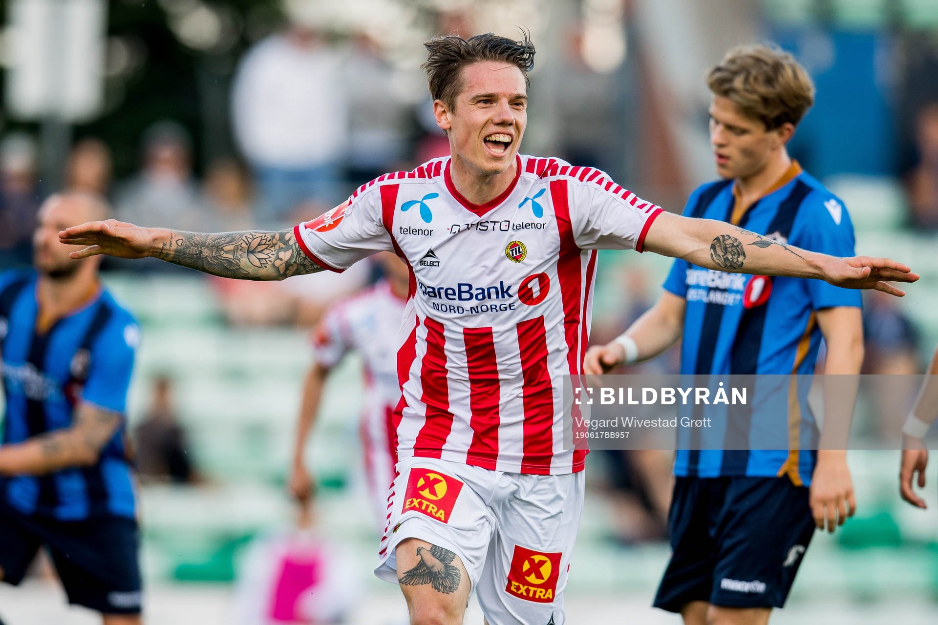 Robert Taylor of Tromsø celebrates