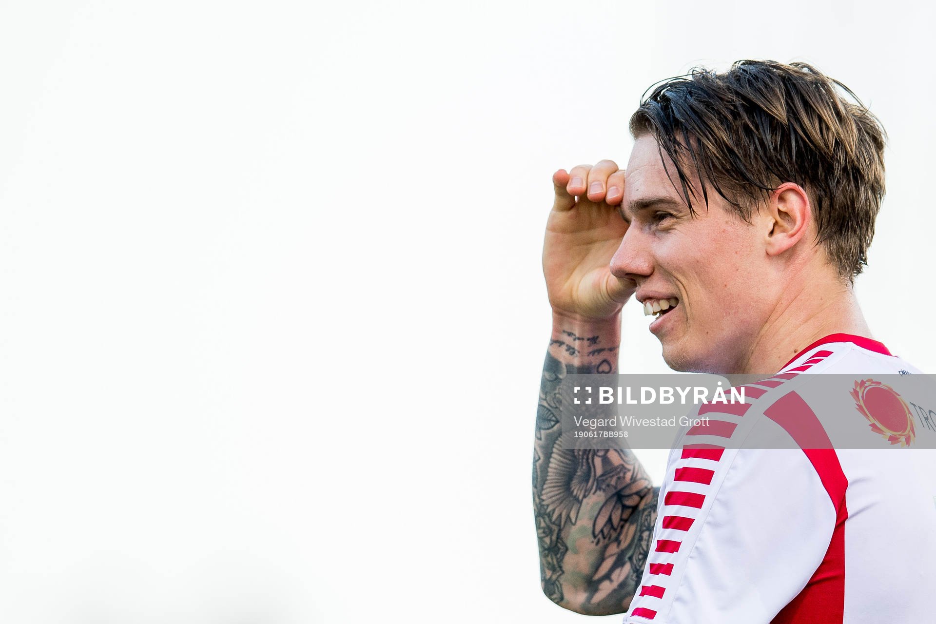 Robert Taylor of Tromsø celebrates