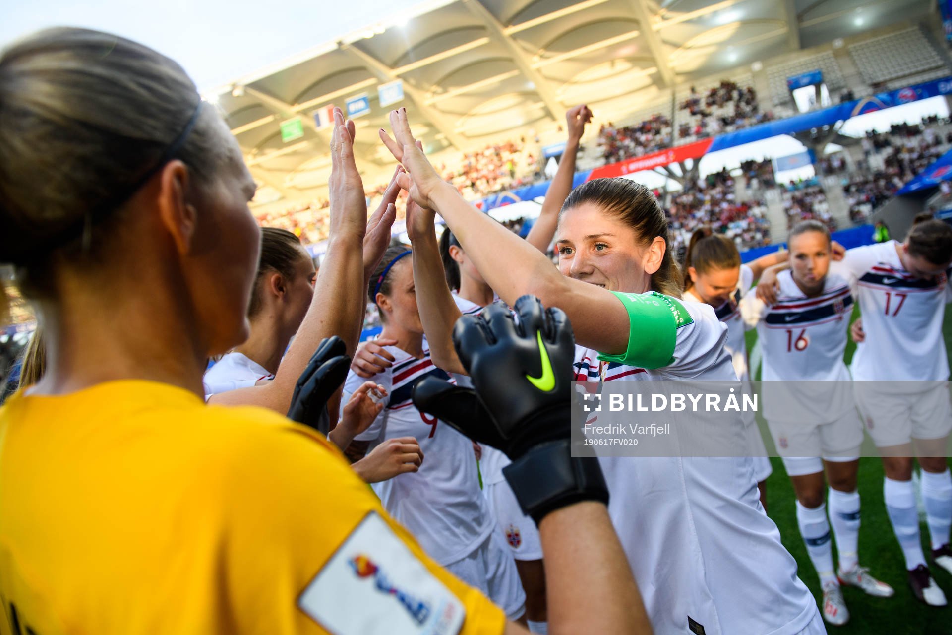 Maren Nævdal Mjelde of Norway prior to the FIFA Women's World Cup match between South Korea and Norway on June 17, 2019 in Reims.
