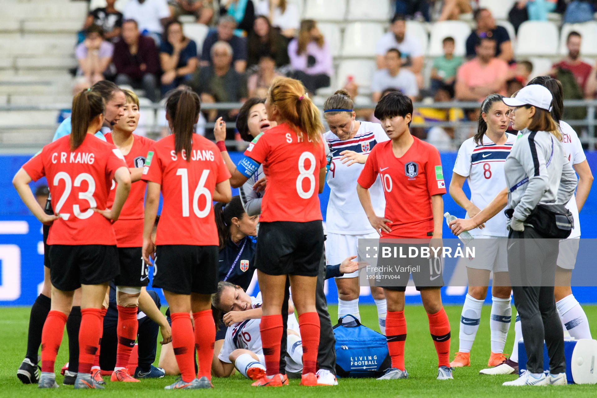 Guro Reiten of Norway in pain