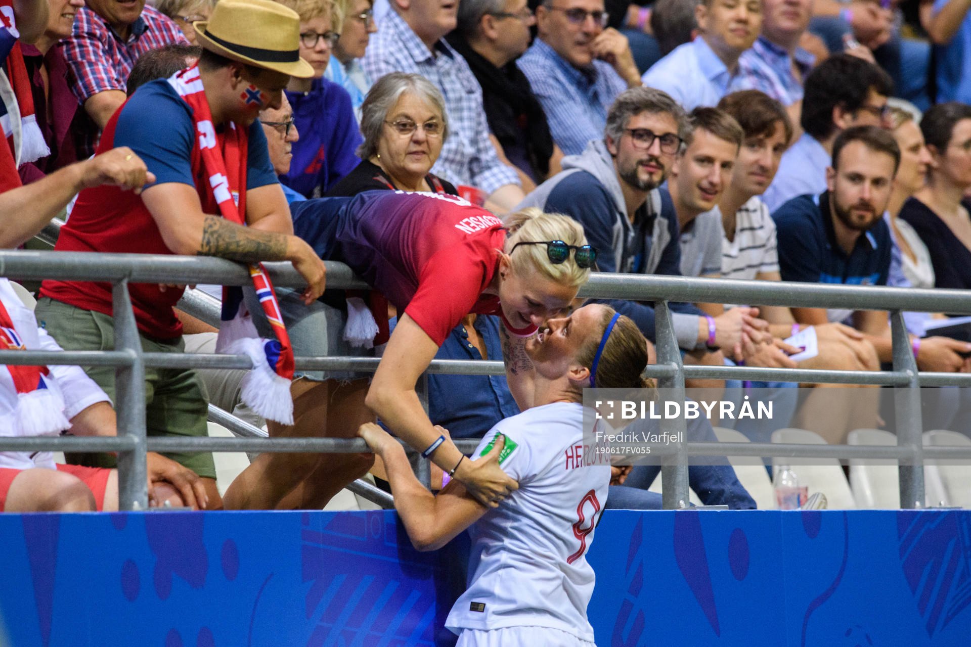 Isabell Lehn Herlovsen of Norway celebrates