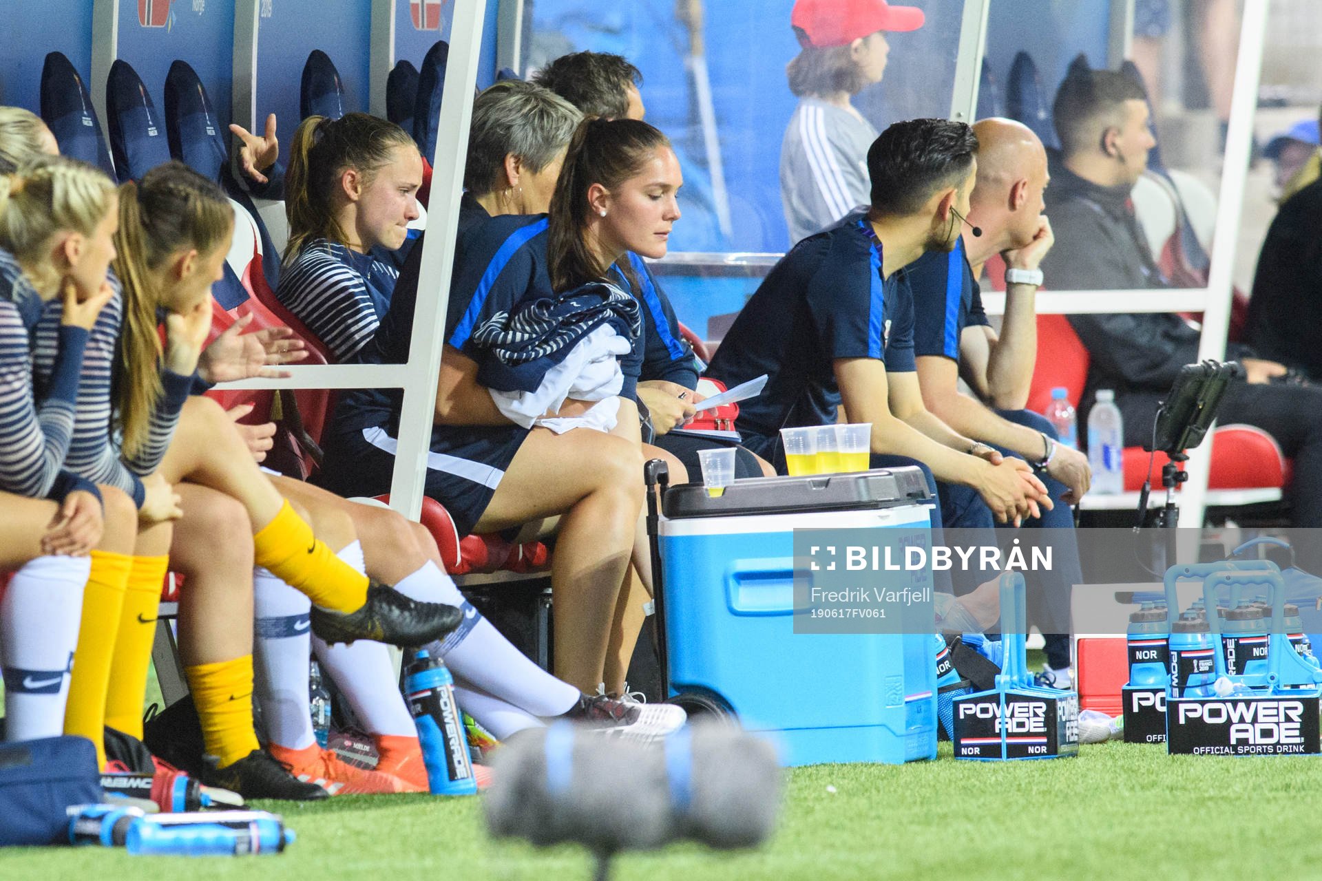 Caroline Graham Hansen of Norway looks dejected
