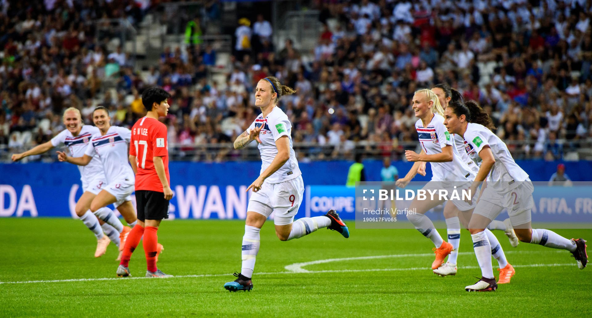 Isabell Lehn Herlovsen of Norway celebrates