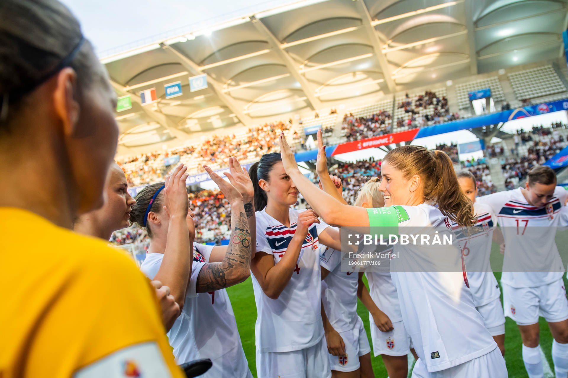 Goalkeeper Ingrid Hjelmseth, Caroline Graham Hansen,
